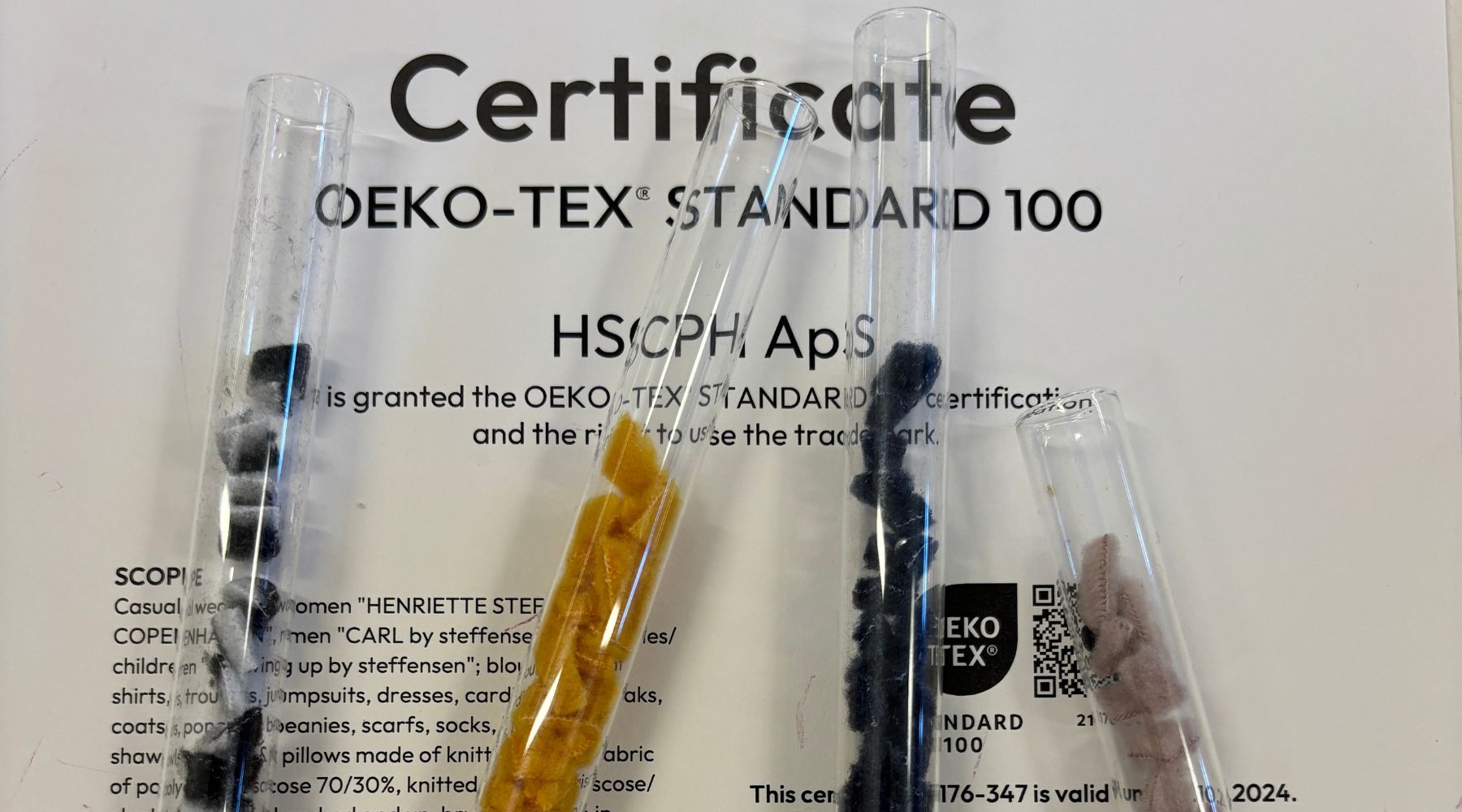 OEKO-TEX® STANDARD 100 cert. no. 2176-347 DTI
