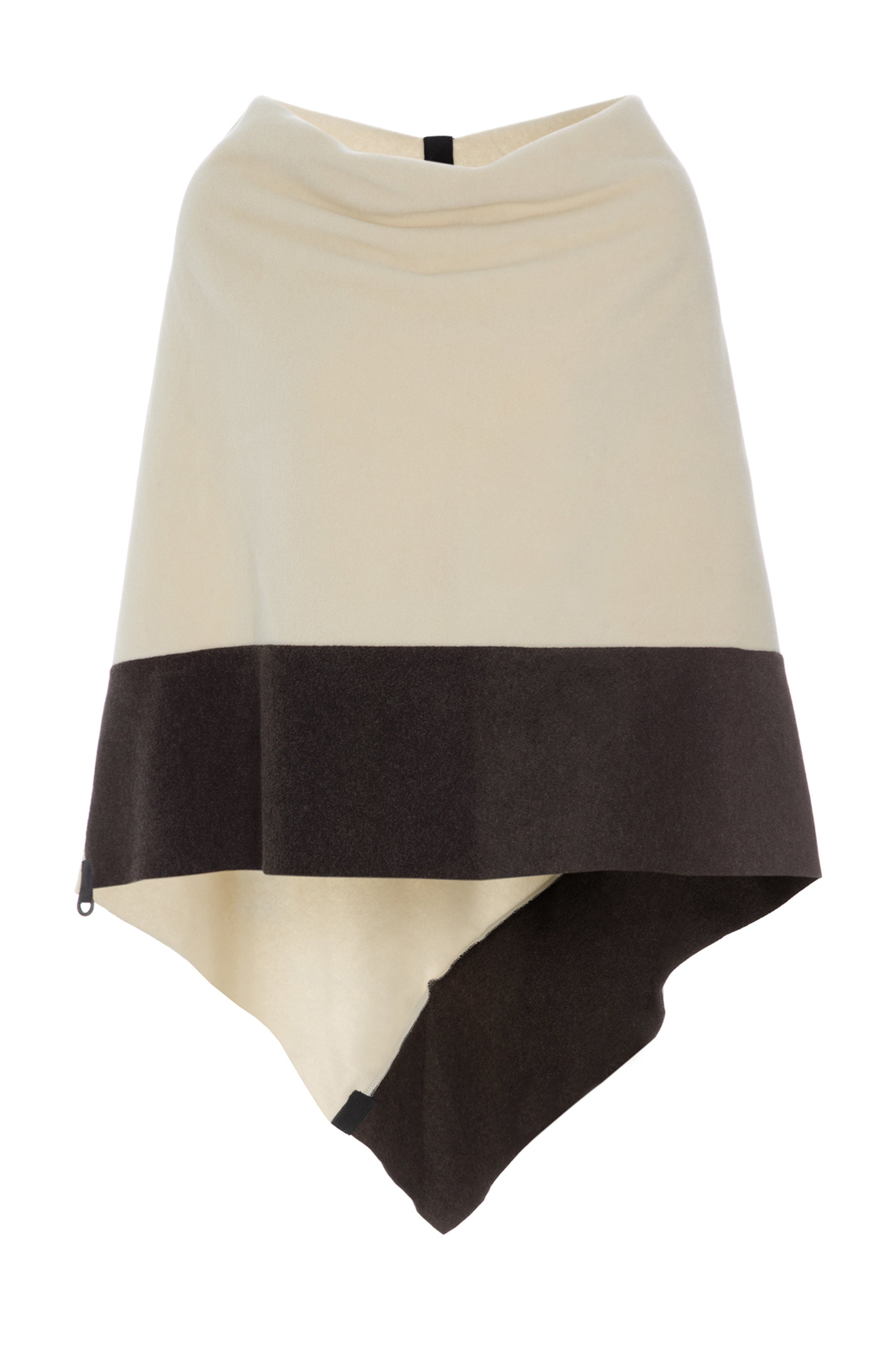 HENRIETTE STEFFENSEN COPENHAGEN 2 COLORED PONCHO - 4068 PONCHOS KIT/CHOKOLATE 326