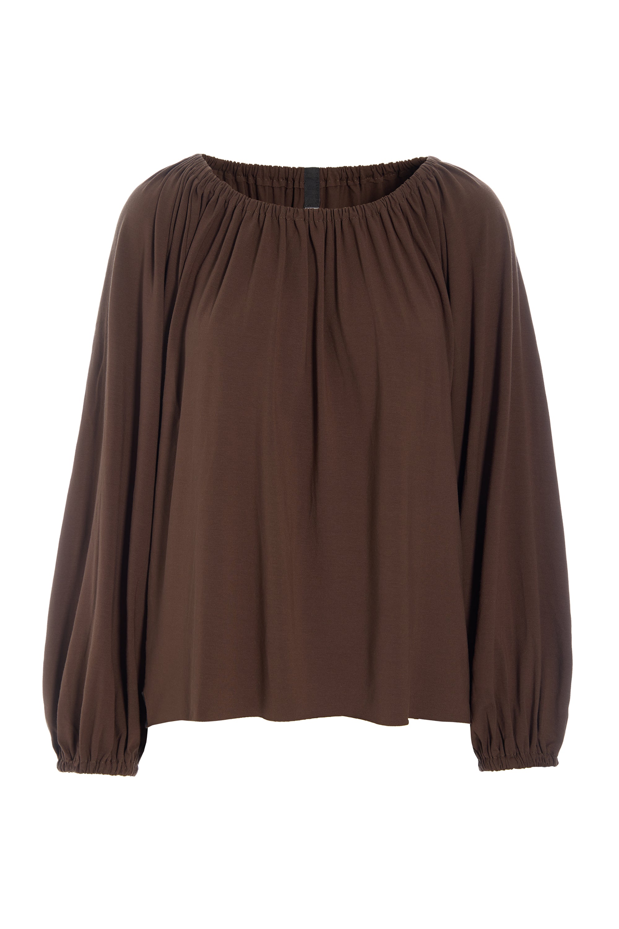 HENRIETTE STEFFENSEN COPENHAGEN ALL DAY BLOUSE - 96104 BLUSER CHOCOLATE 844