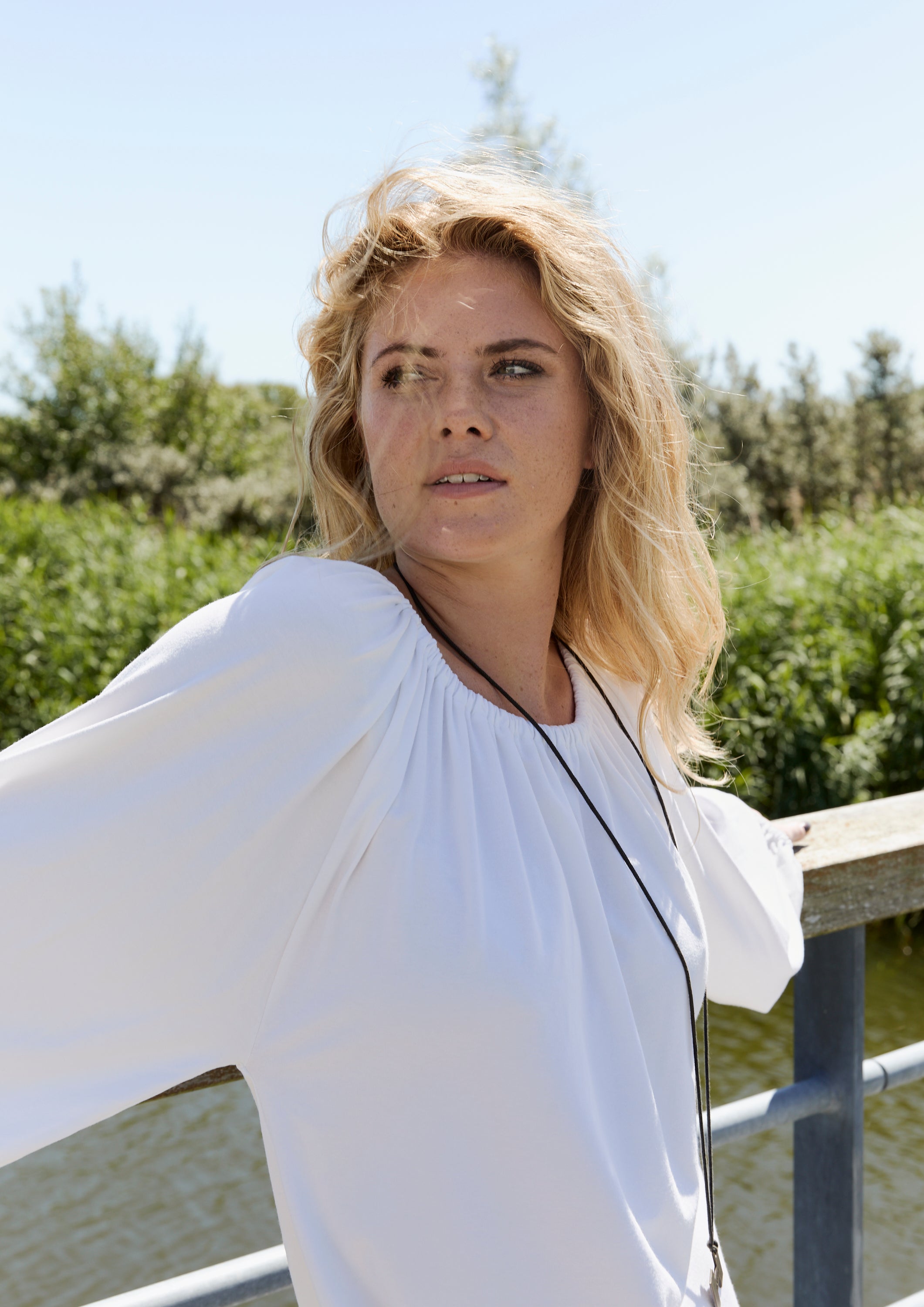 HENRIETTE STEFFENSEN COPENHAGEN ALL DAY BLOUSE - 96104 BLUSER WHITE 816