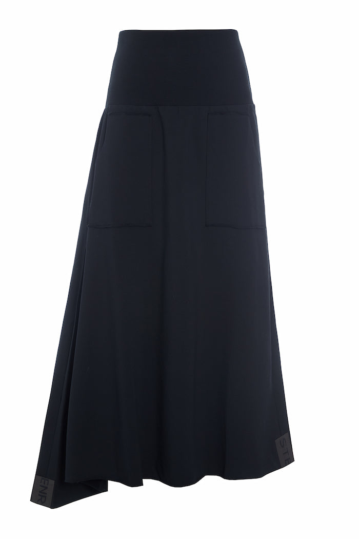 HENRIETTE STEFFENSEN COPENHAGEN A SWEAT SKIRT - 73008 NEDERDELE BLACK 900