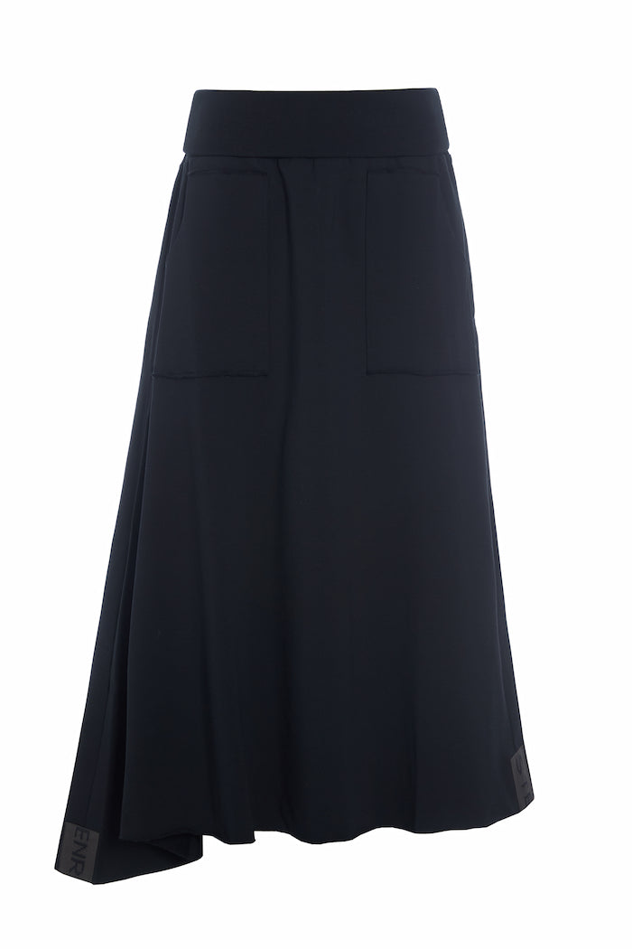 HENRIETTE STEFFENSEN COPENHAGEN A SWEAT SKIRT - 73008 NEDERDELE BLACK 900