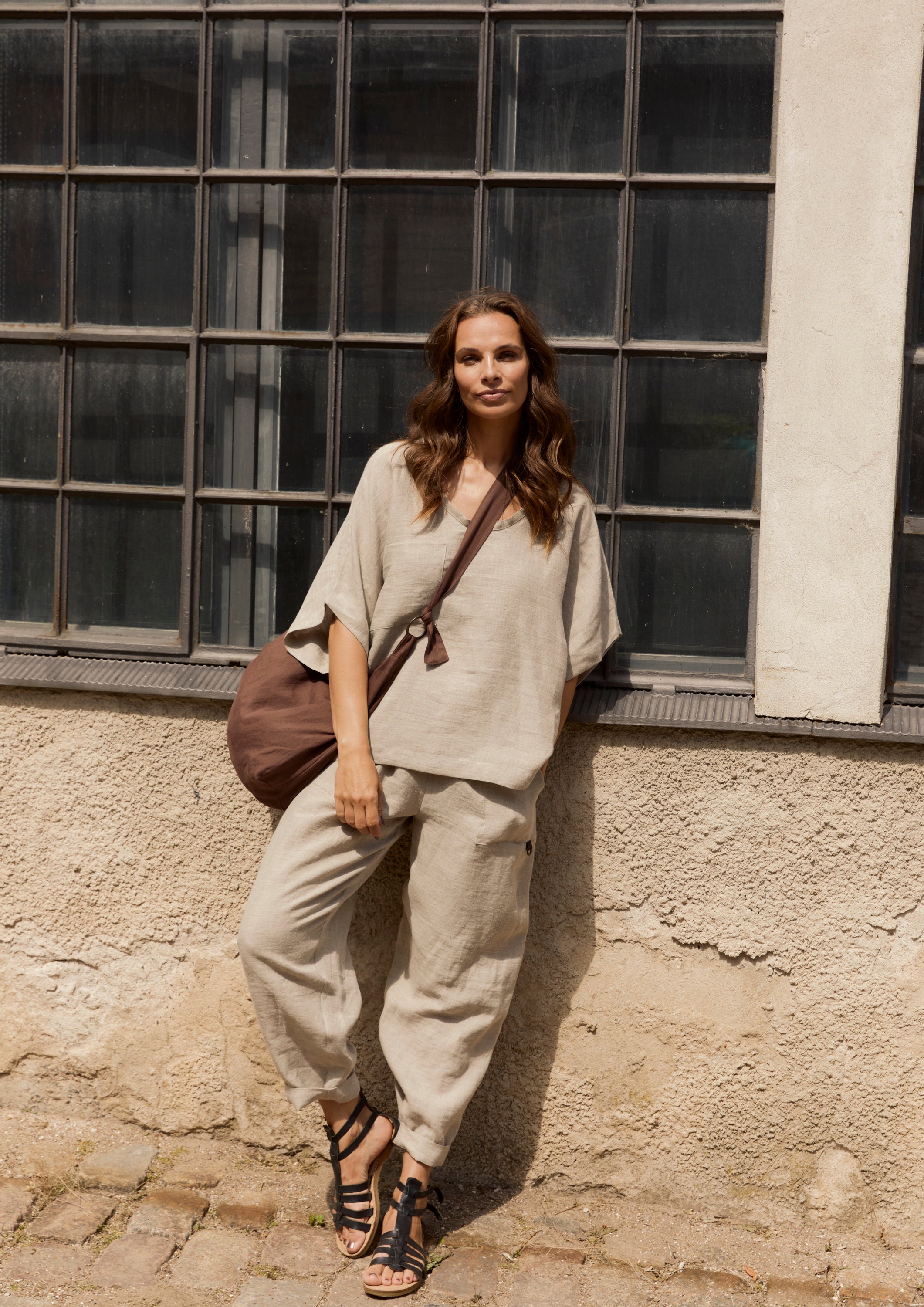 HENRIETTE STEFFENSEN COPENHAGEN BAGGY TROUSERS - 82002 BUKSER NATURE 446