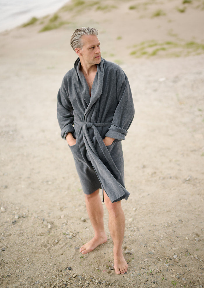 CARL BY STEFFENSEN COPENHAGEN BATHROBE MEN - 1009C BATHROBES GREY 905