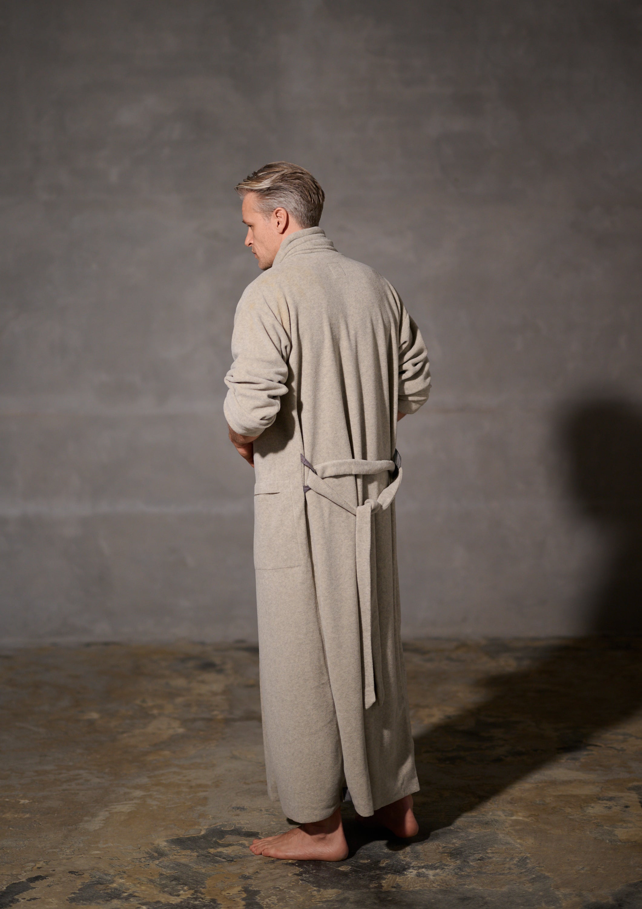 CARL BY STEFFENSEN COPENHAGEN BATHROBE MEN - 1009C BATHROBES SAND 805