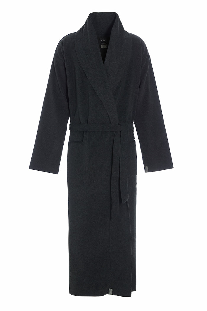 CARL BY STEFFENSEN COPENHAGEN BATHROBE MEN - 1009C BATHROBES SOFT BLACK 914
