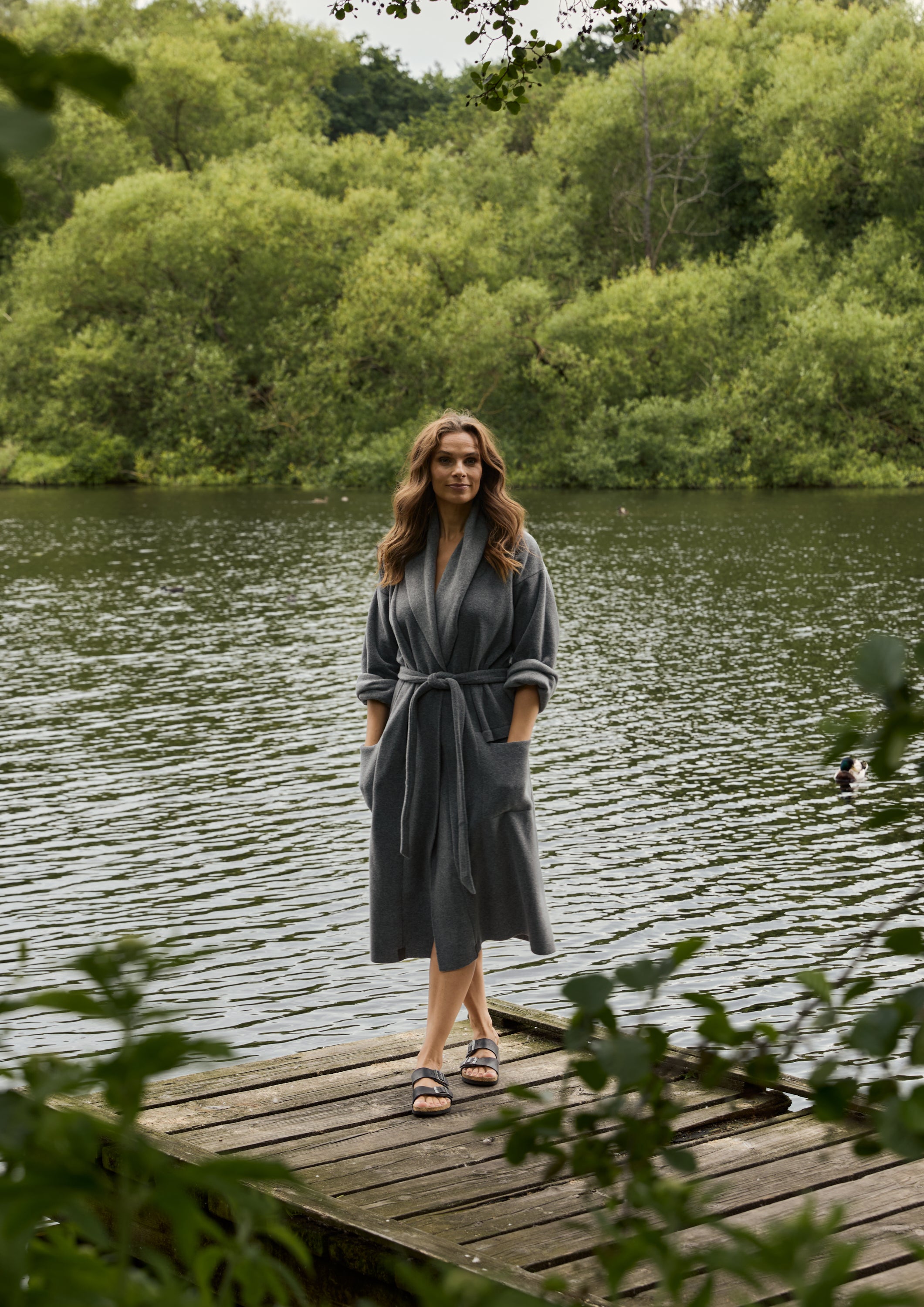 HENRIETTE STEFFENSEN COPENHAGEN BATHROBE WOMEN MIDI - 7128 BATHROBES GREY 905