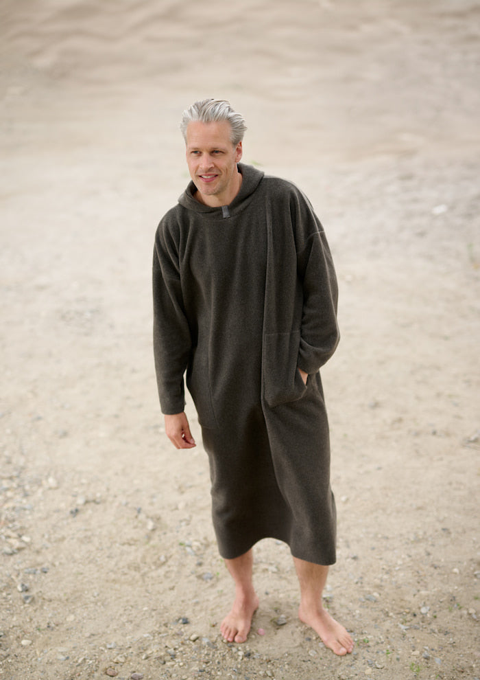 CARL BY STEFFENSEN COPENHAGEN BEACH PONCHO MEN - 4097C PONCHOS BARK 320