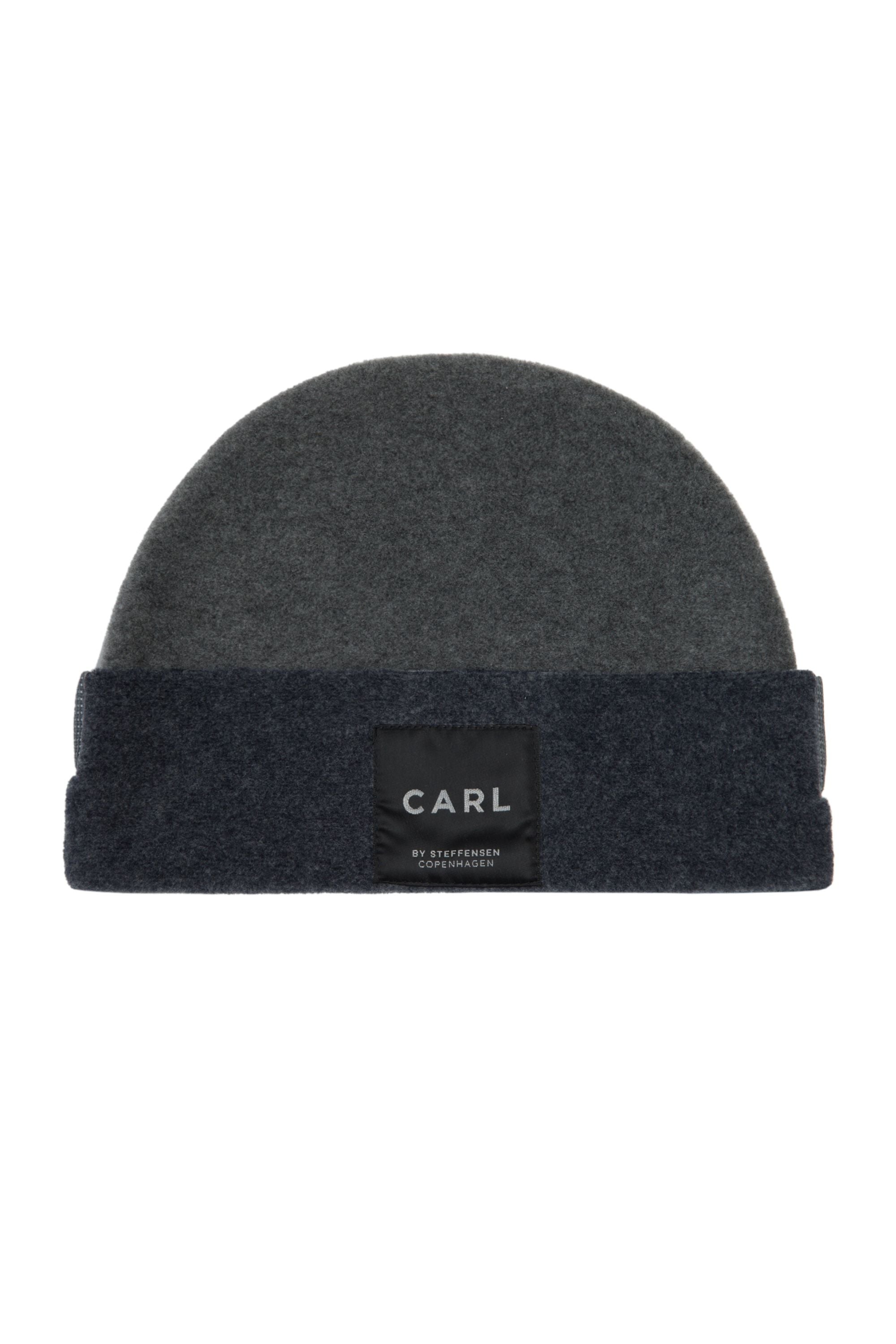 CARL BY STEFFENSEN COPENHAGEN BEANIE W/FOLDED EDGE - 1008C HATS DEEP BLUE/GREY 504