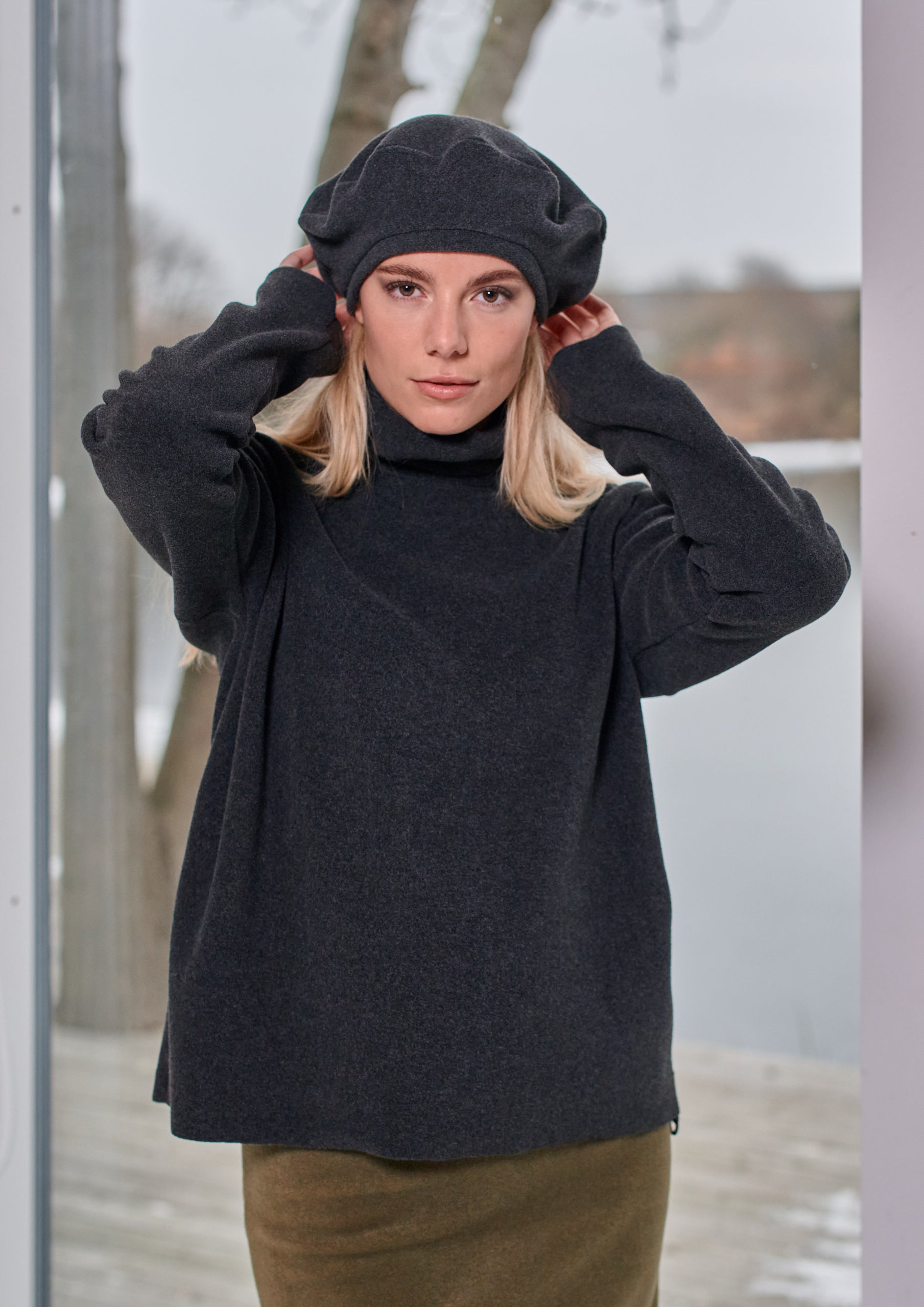 HENRIETTE STEFFENSEN COPENHAGEN BERET - 4105 HATS SOFT BLACK 914