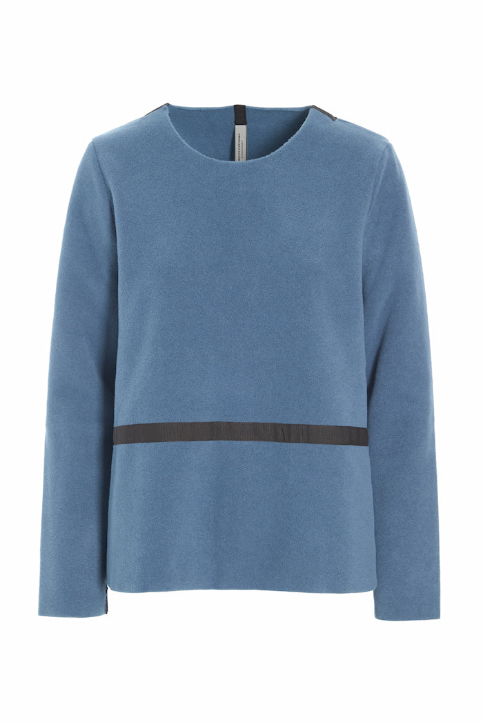 HENRIETTE STEFFENSEN COPENHAGEN BLOUSE - 1358 BLUSER DUSTY BLUE 794