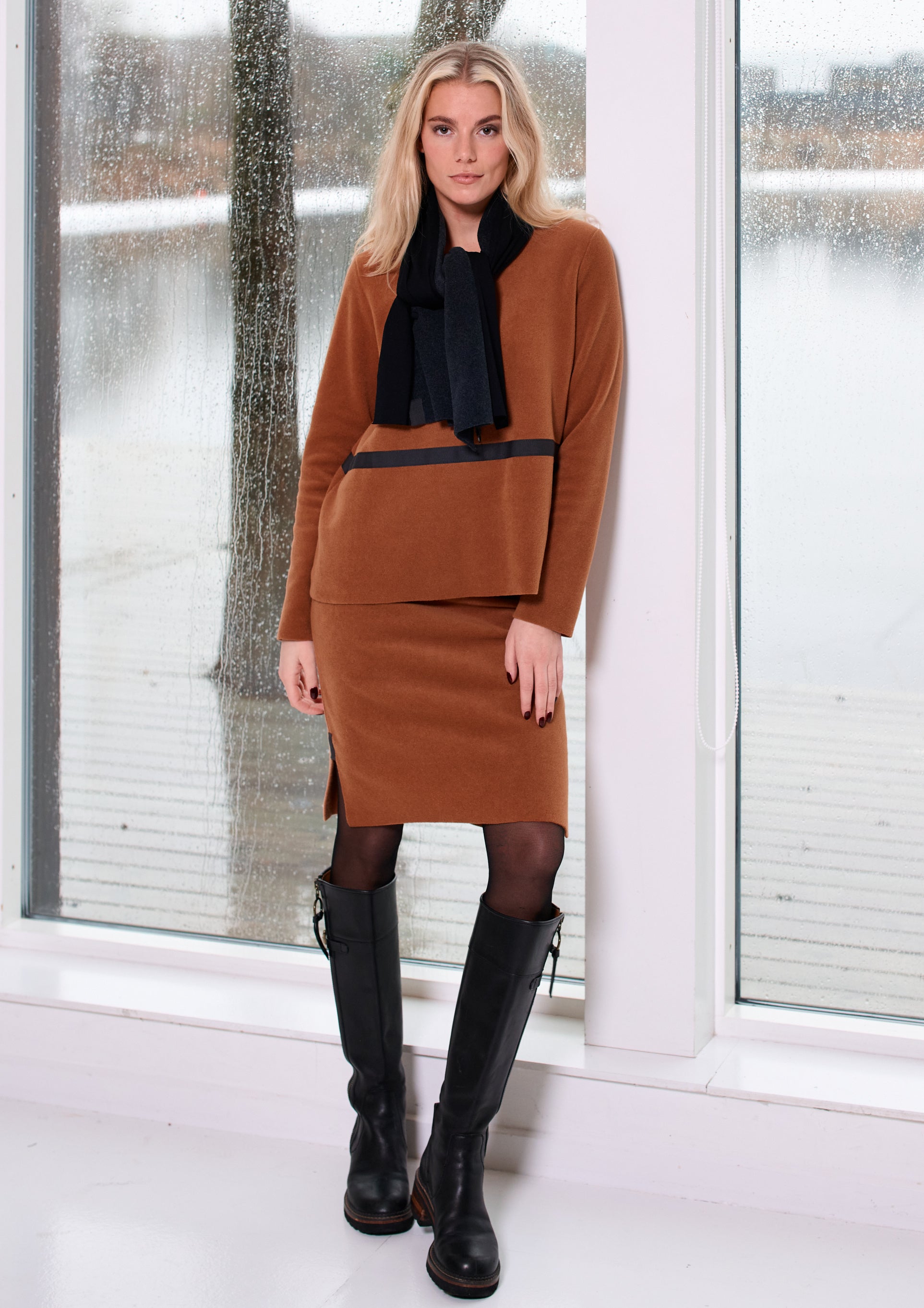 HENRIETTE STEFFENSEN COPENHAGEN BLOUSE - 1358 BLUSER RUST 706