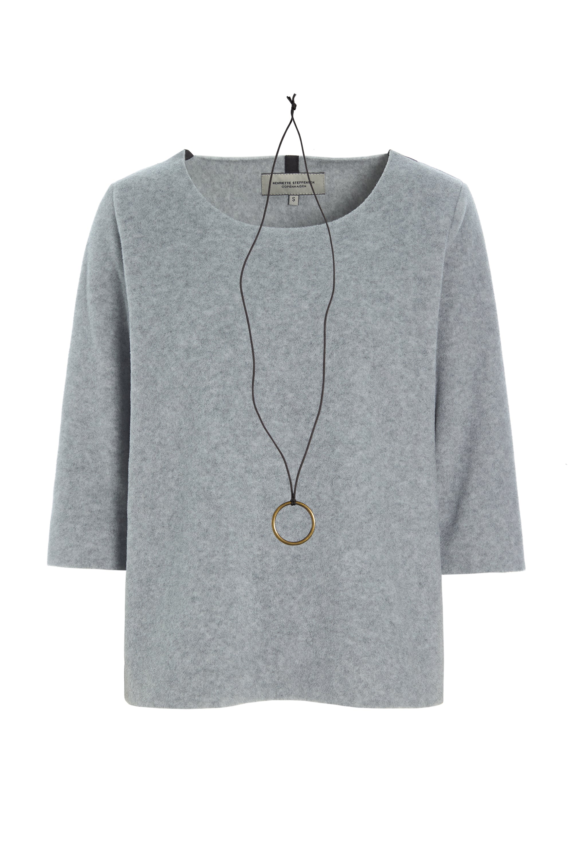 HENRIETTE STEFFENSEN COPENHAGEN BLOUSE - 1368 BLUSER LIGHT GREY 876