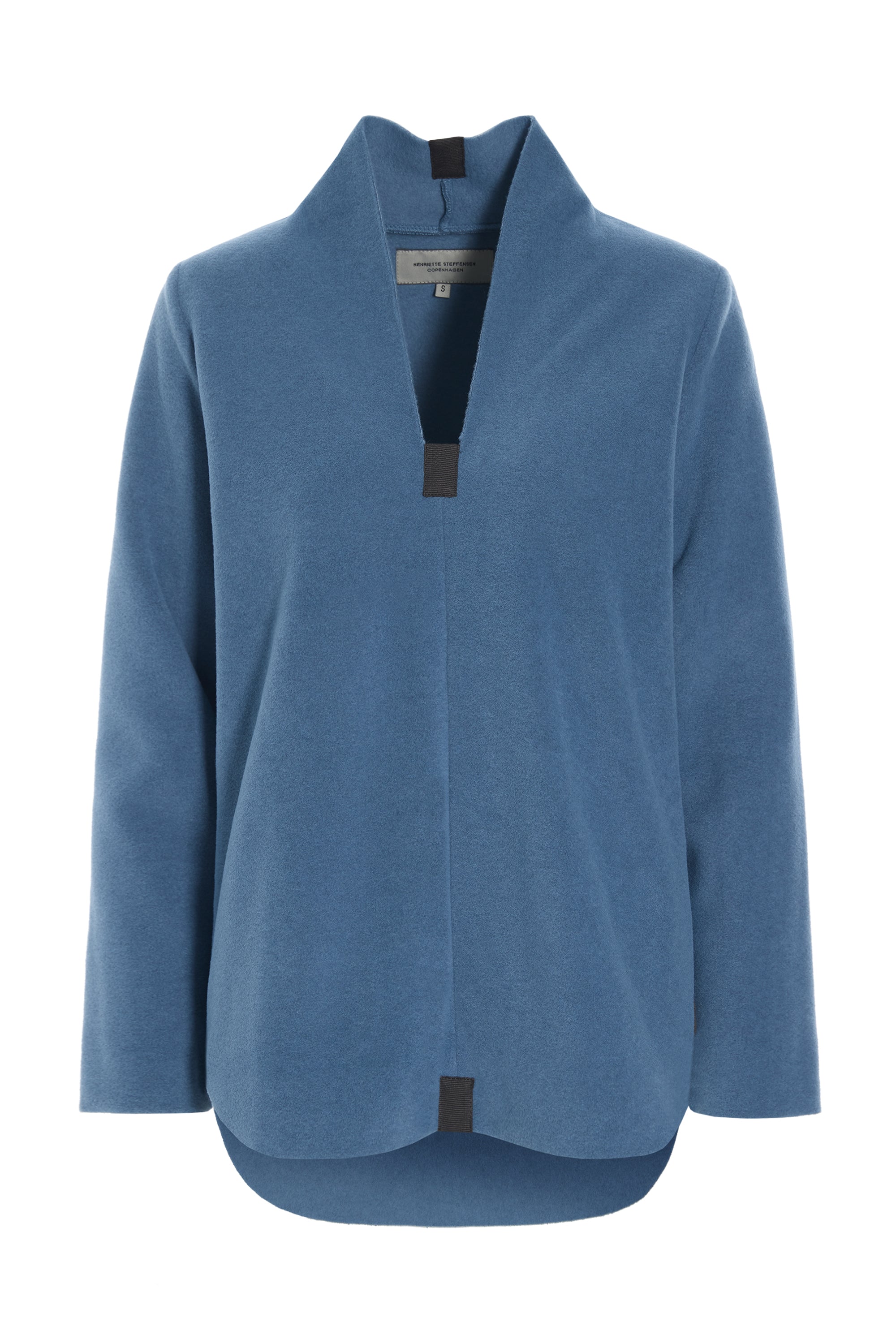 HENRIETTE STEFFENSEN COPENHAGEN BLOUSE - 1414 BLUSER DUSTY BLUE 794