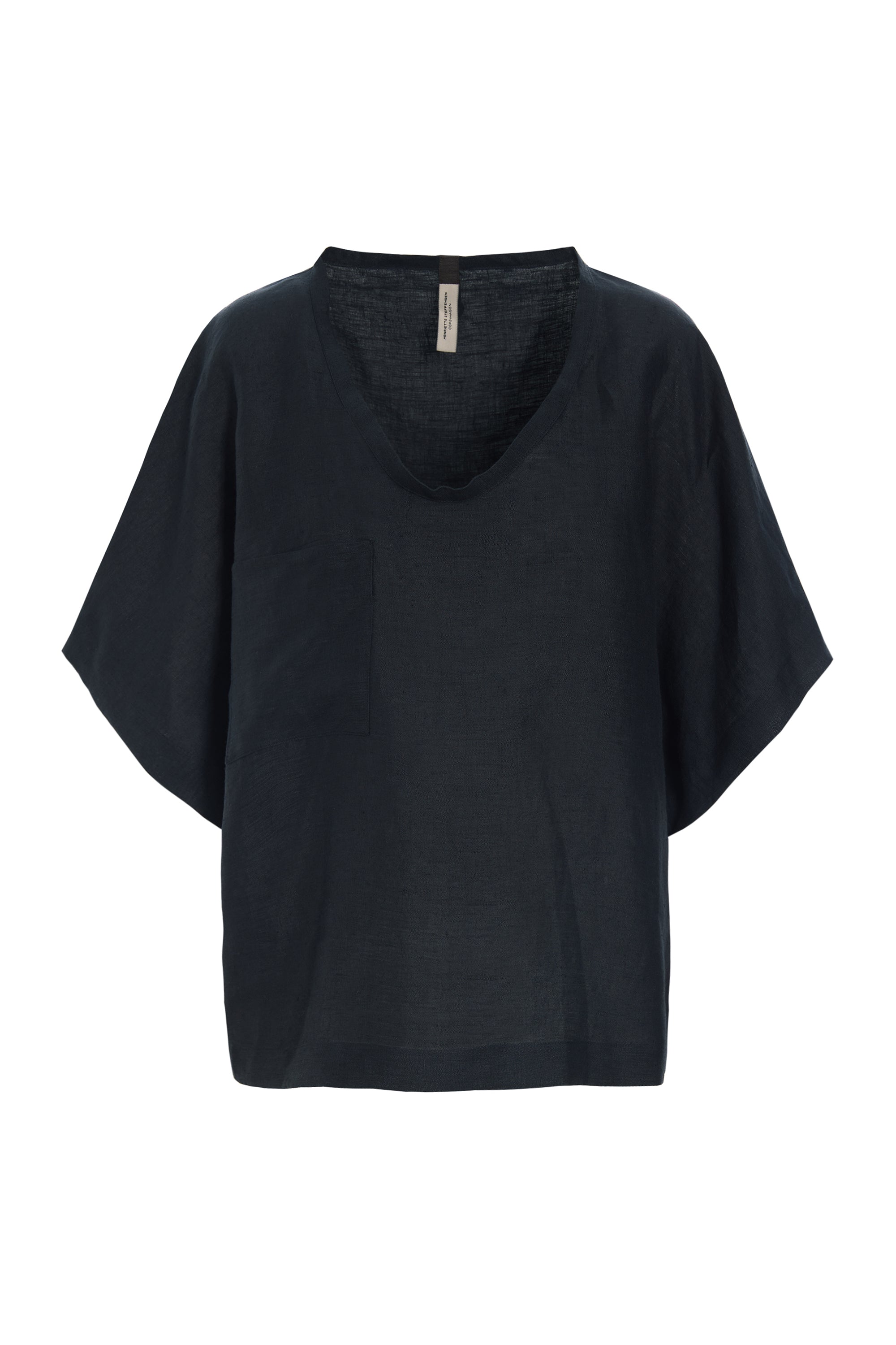 HENRIETTE STEFFENSEN COPENHAGEN BLOUSE - 81003 BLUSER BLACK 900