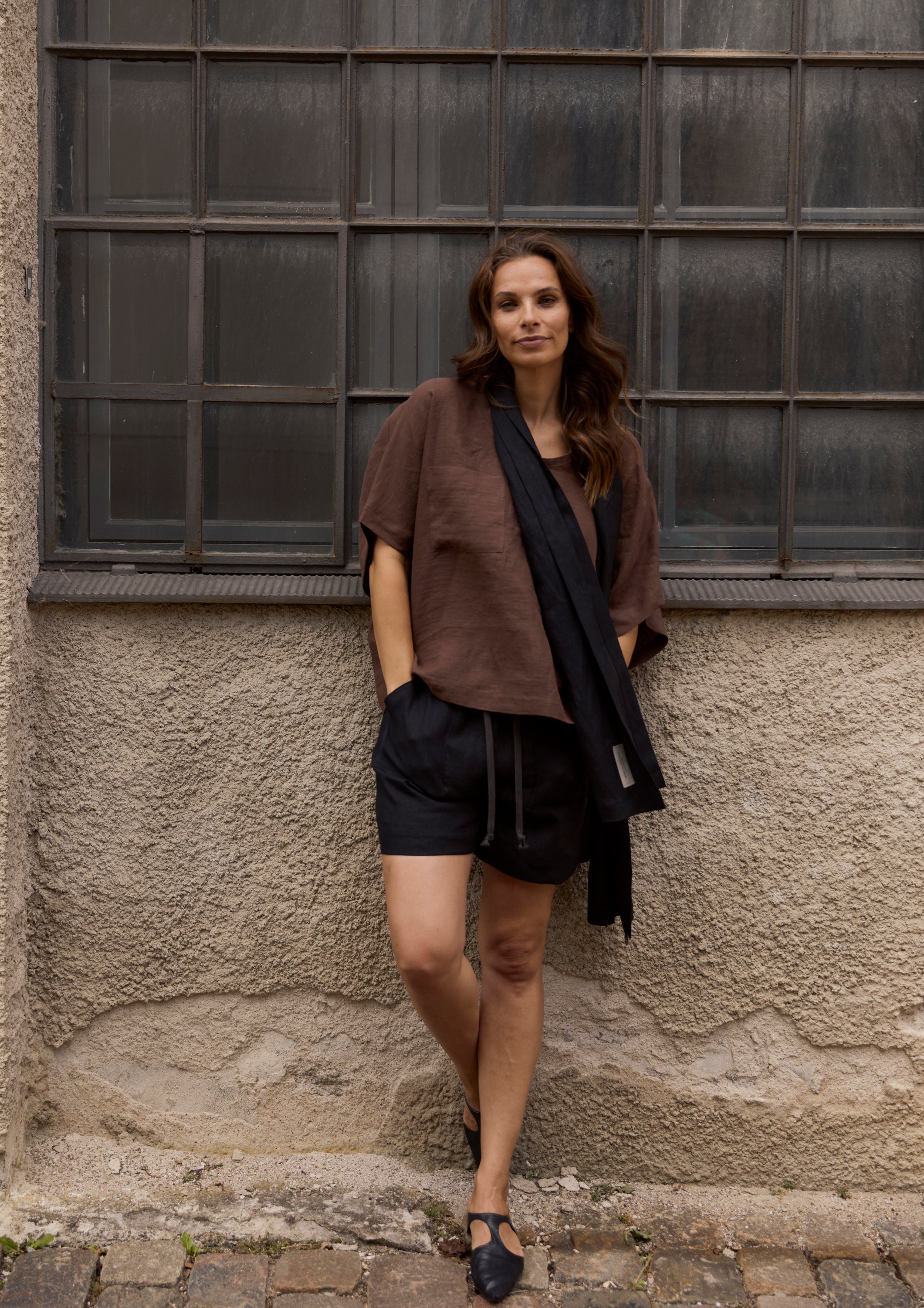 HENRIETTE STEFFENSEN COPENHAGEN BLOUSE - 81003 BLUSER CHOCOLATE 844