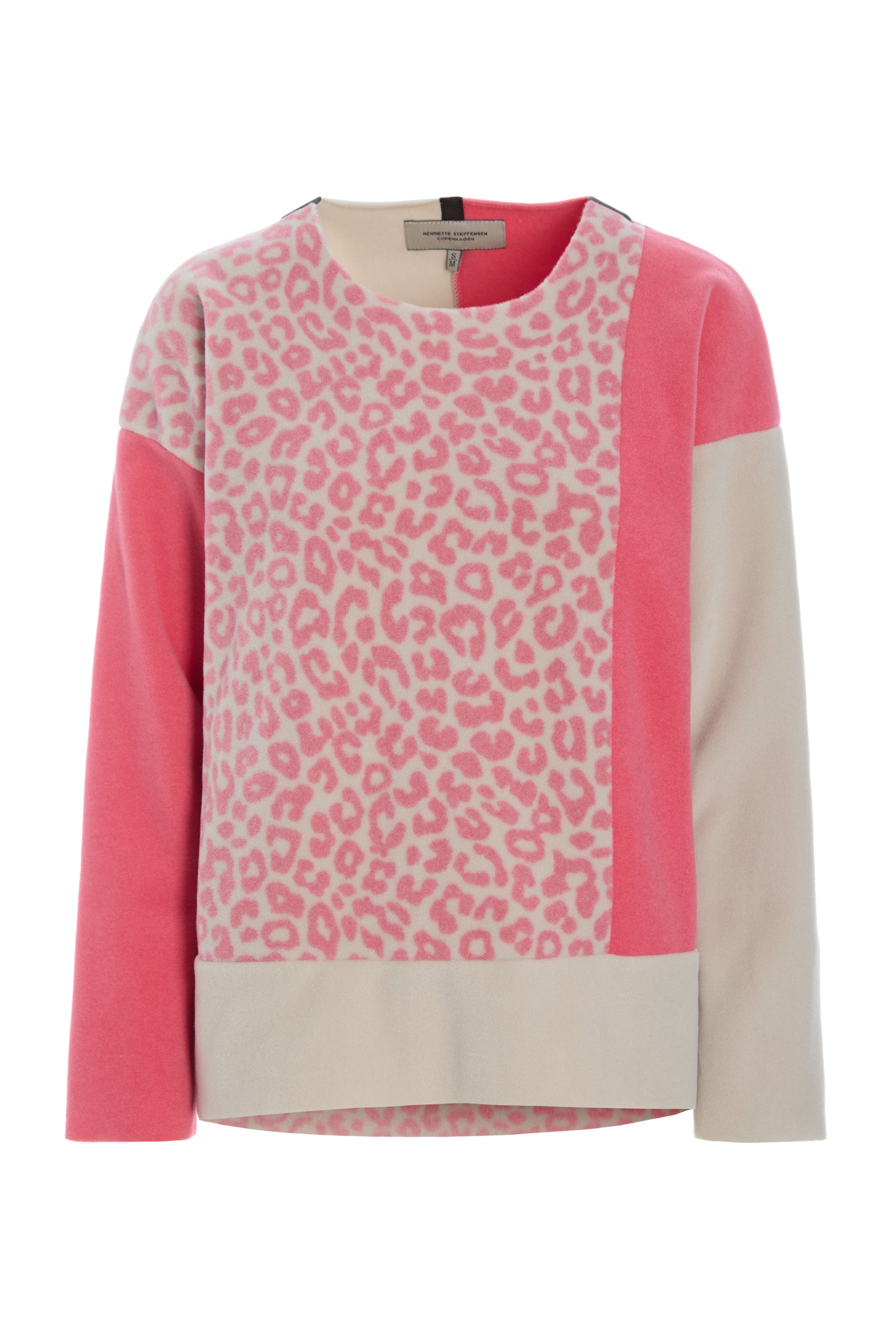 HENRIETTE STEFFENSEN COPENHAGEN BLOUSE PATCH - 1407 BLUSER SUNSET/KIT/PINK LEO 898