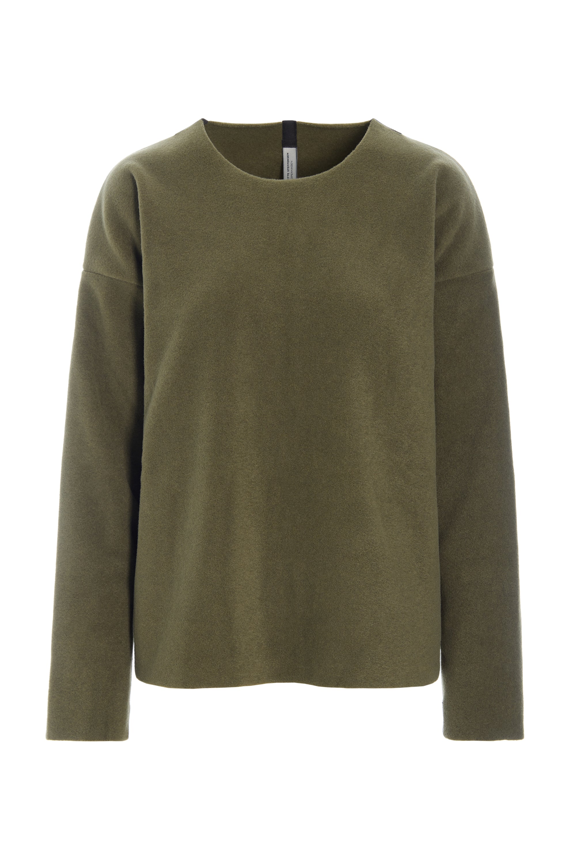 HENRIETTE STEFFENSEN COPENHAGEN BLOUSE ROUND NECK - 1359 BLUSER MOSS 611