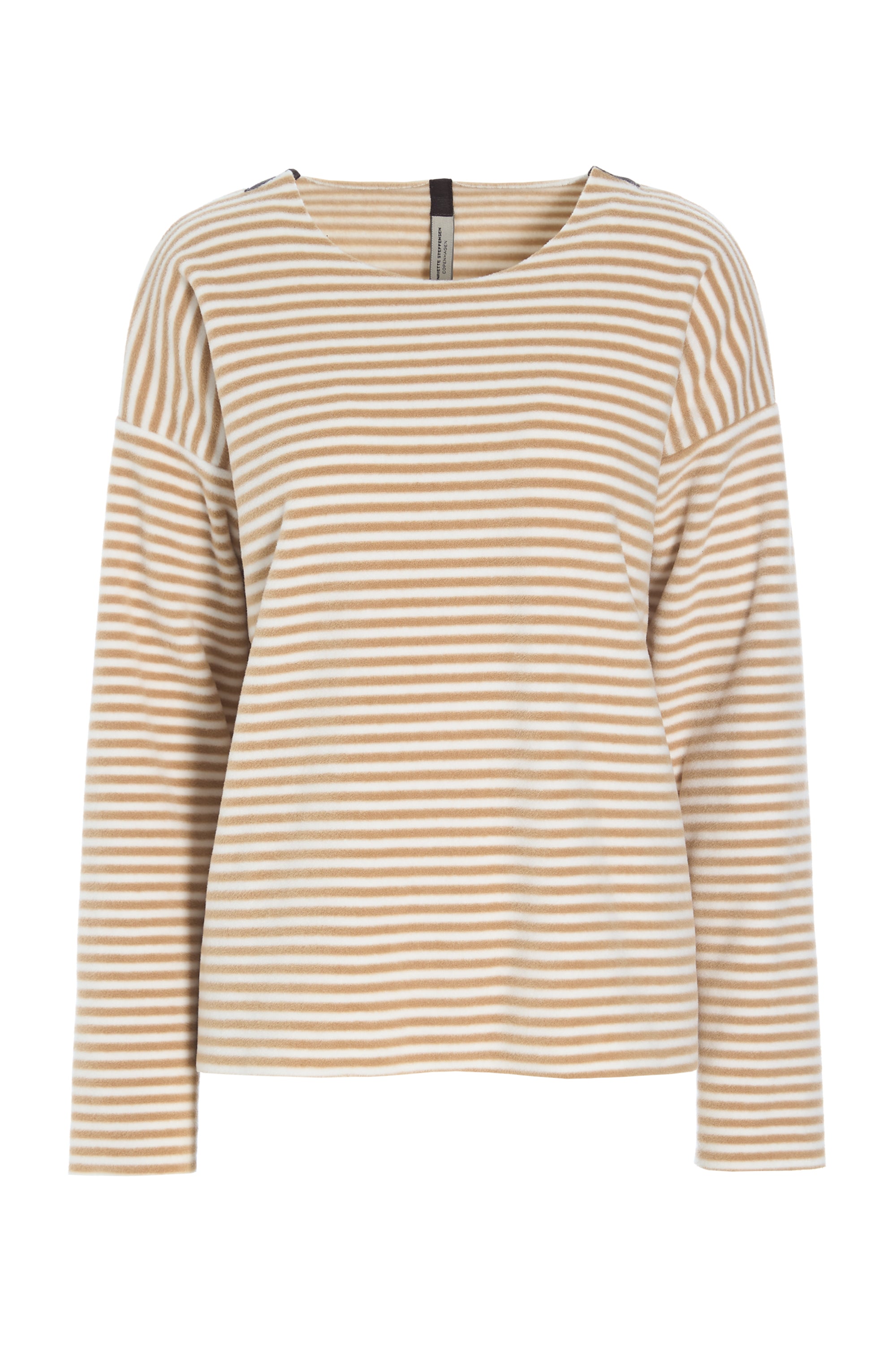 HENRIETTE STEFFENSEN COPENHAGEN BLOUSE ROUND NECK - 1359 BLUSER STRIPES C&O 789