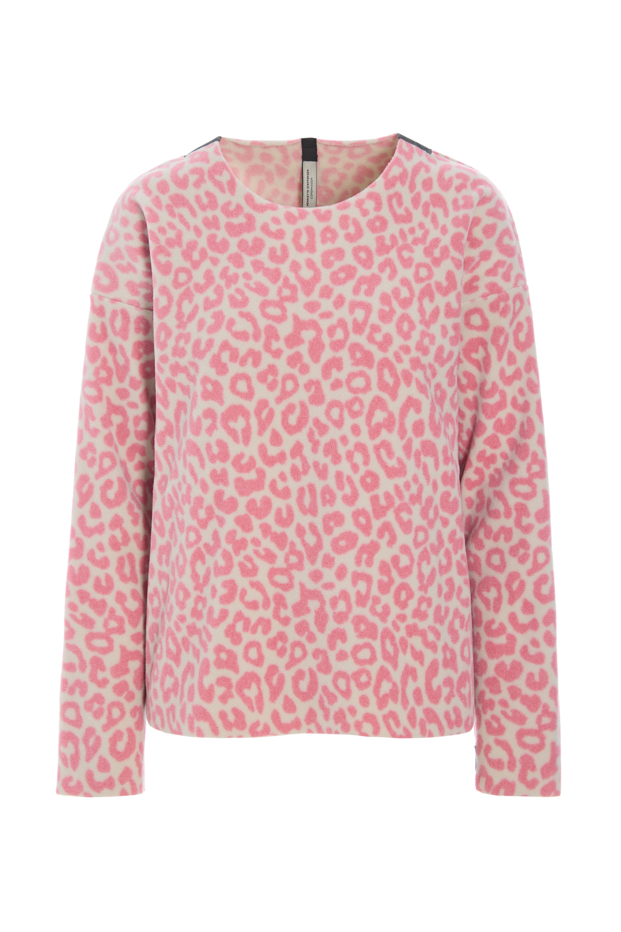 HENRIETTE STEFFENSEN COPENHAGEN BLOUSE ROUND NECK - 1359P BLUSER PINK LEO 358