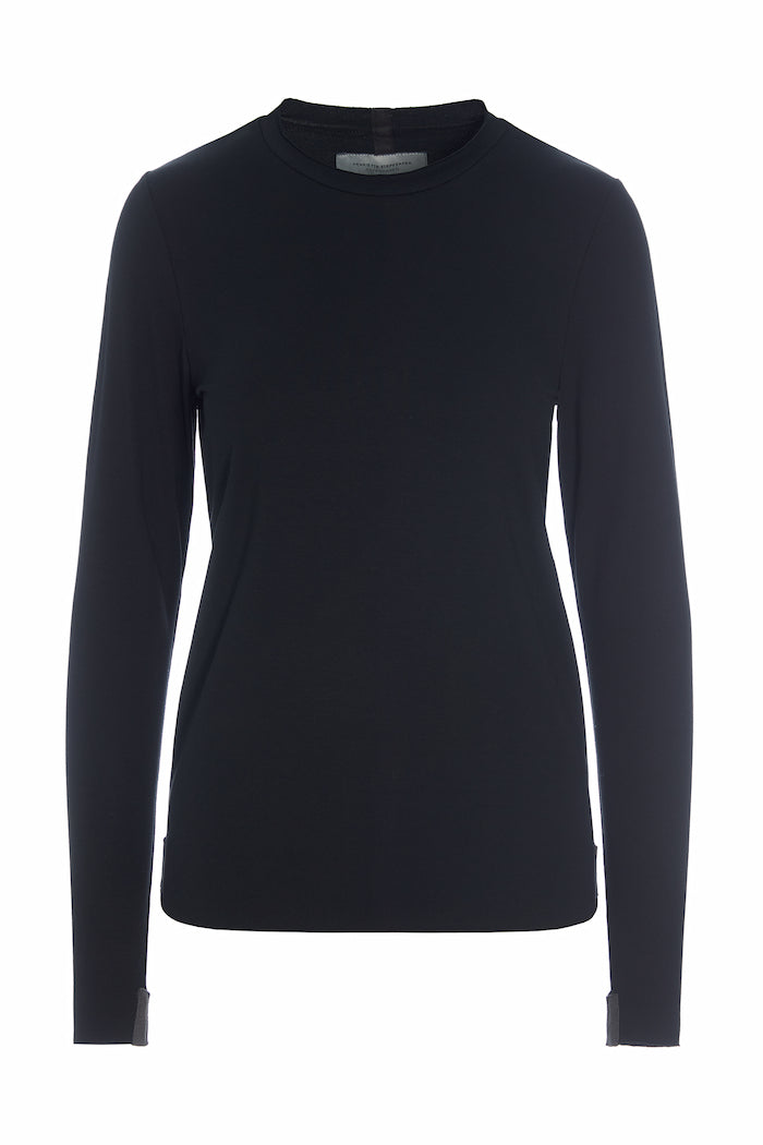 HENRIETTE STEFFENSEN COPENHAGEN BLOUSE SLIM FIT - 96091 BLUSER BLACK 900