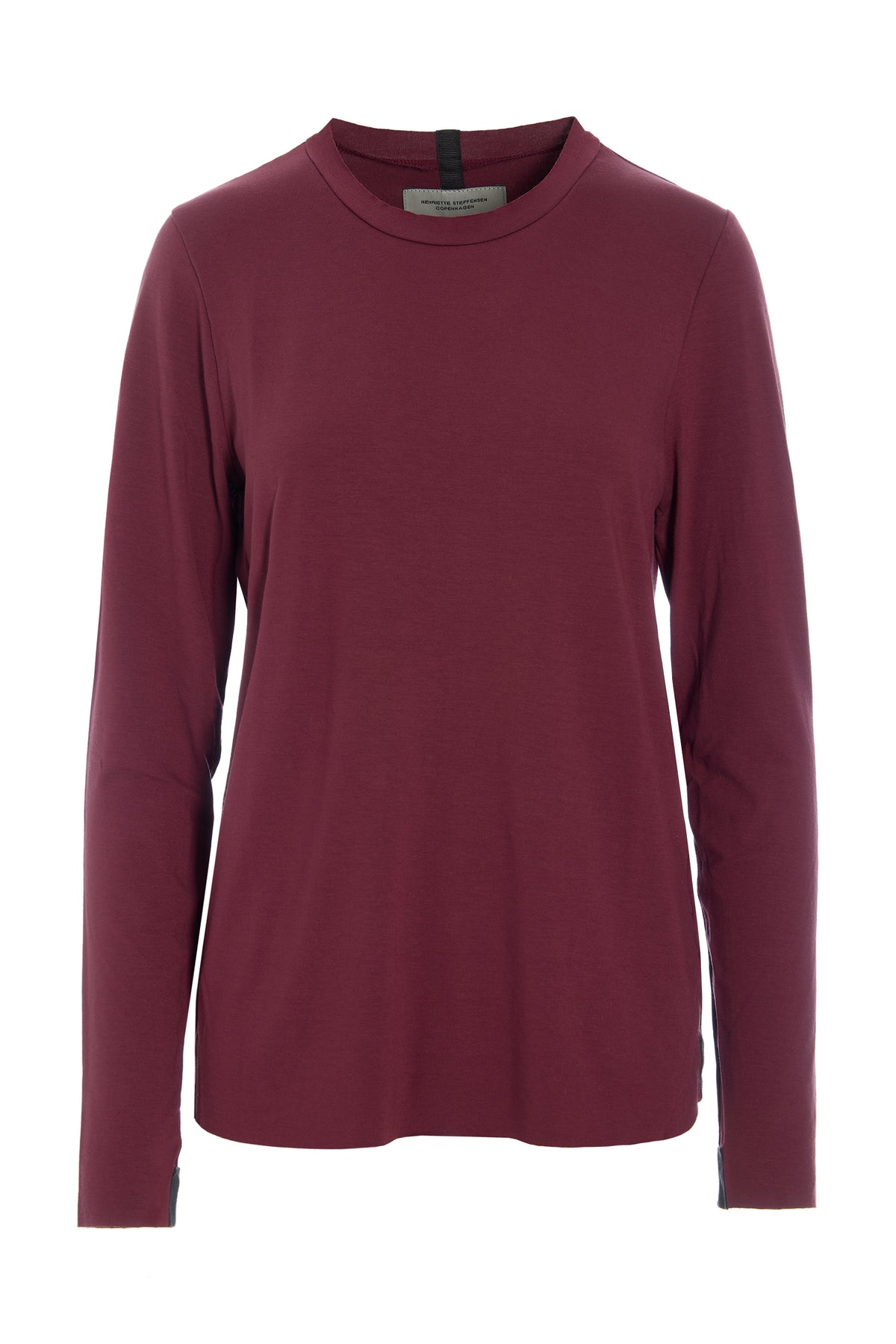 HENRIETTE STEFFENSEN COPENHAGEN BLOUSE SLIM FIT - 96091 BLUSER BORDEAUX 474