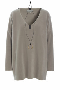 BLOUSE V-NECK - 1336 - ELEPHANT