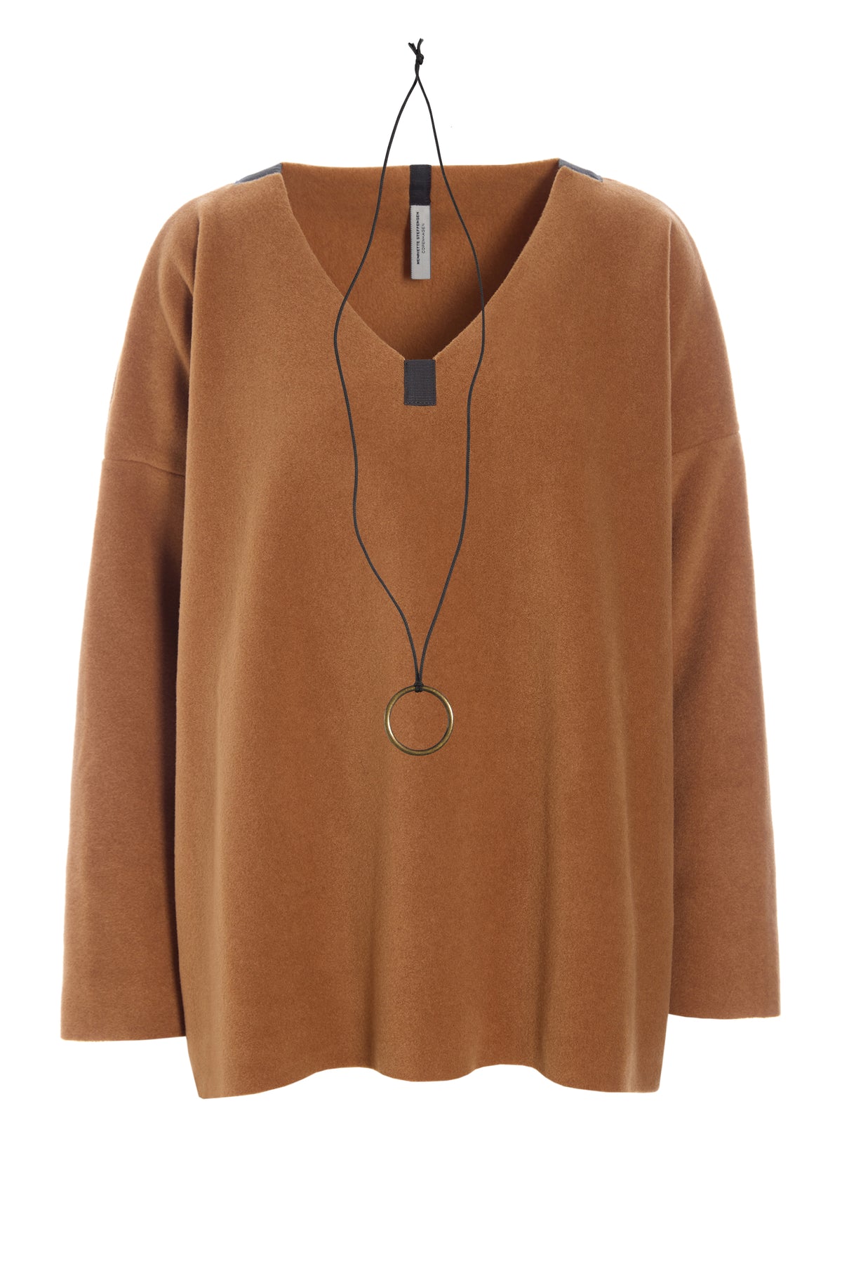 HENRIETTE STEFFENSEN COPENHAGEN BLOUSE V-NECK - 1410 BLUSER RUST 706