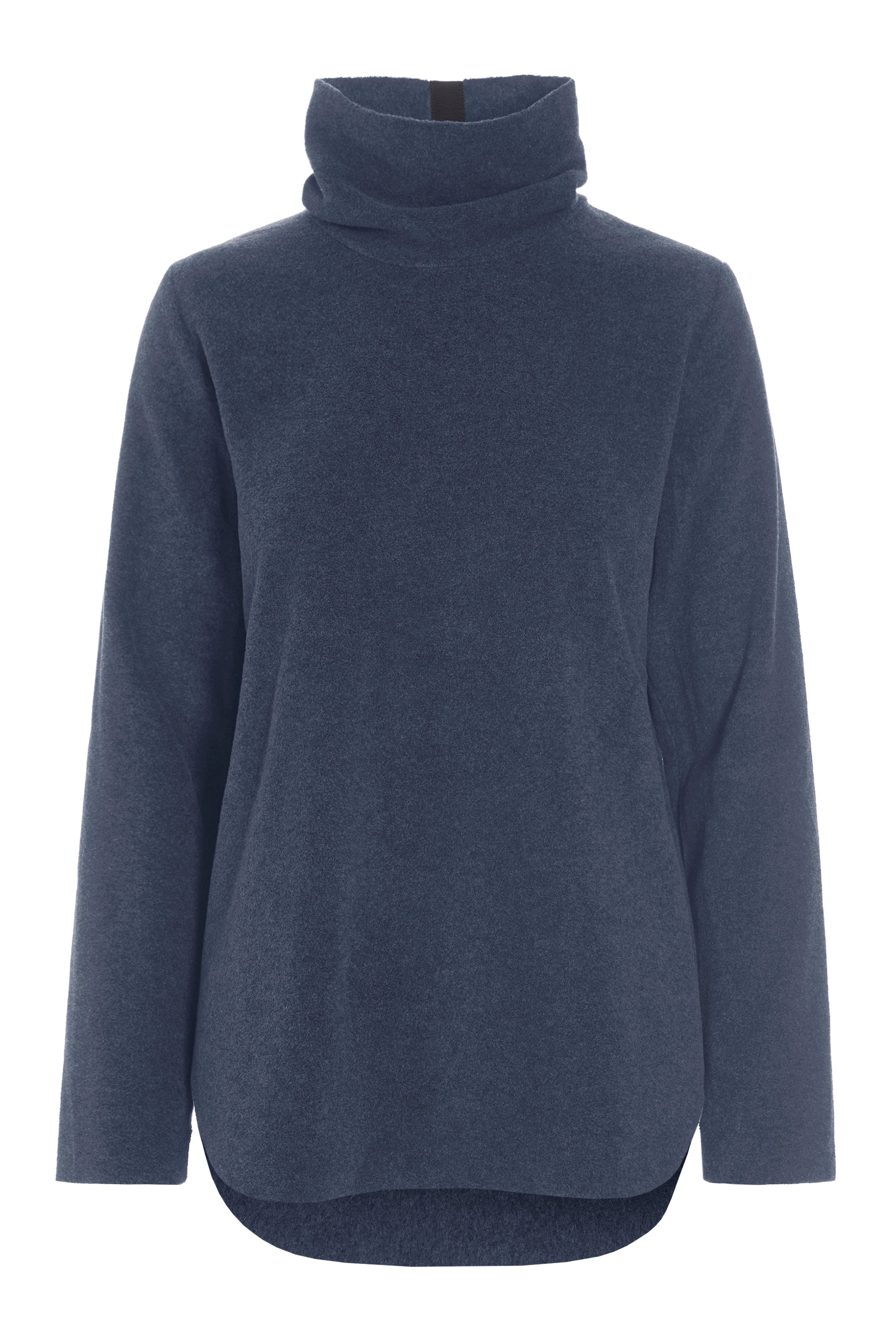 HENRIETTE STEFFENSEN COPENHAGEN BLOUSE WITH HIGH NECK - 1348 BLUSER EVENING BLUE 690