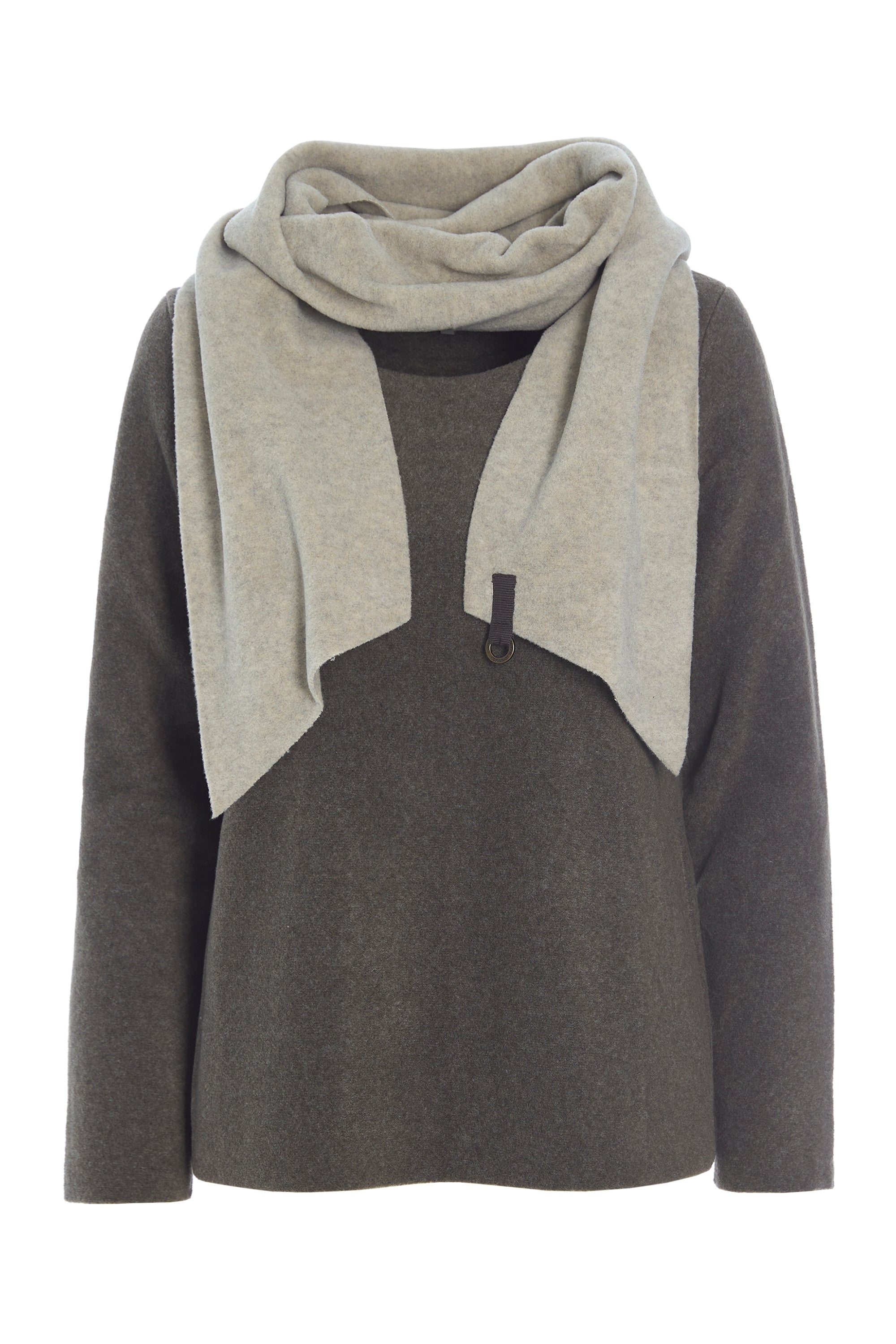 HENRIETTE STEFFENSEN COPENHAGEN BLOUSE WITH SCARF - 1325 BLUSER BARK/SAND 646