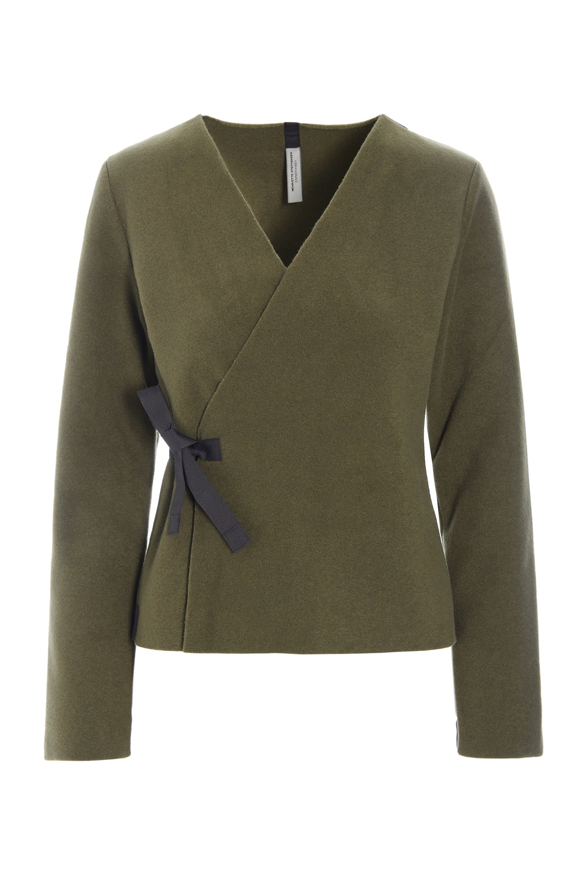 HENRIETTE STEFFENSEN COPENHAGEN BLOUSE WRAP - 1418 BLUSER MOSS 611