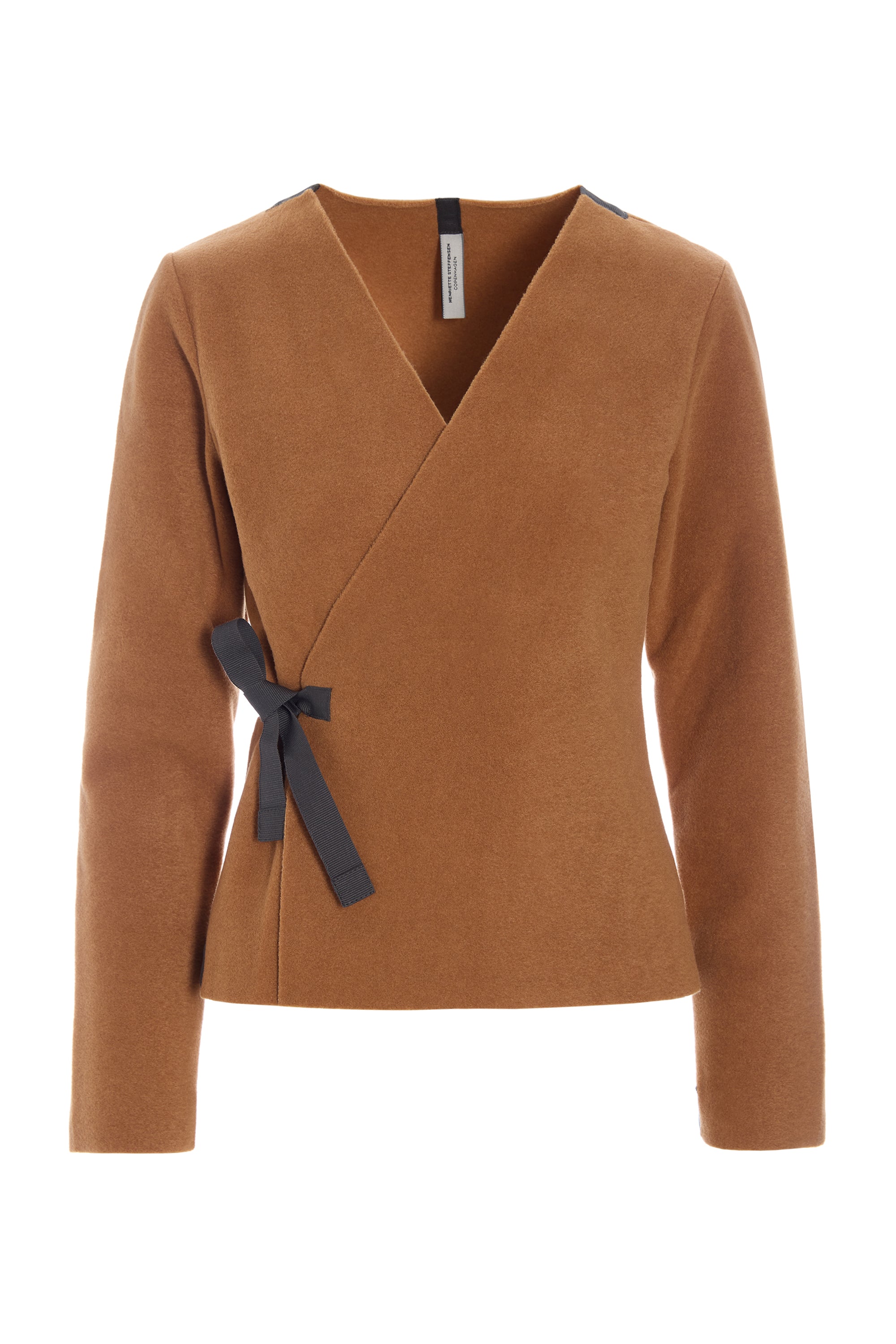 HENRIETTE STEFFENSEN COPENHAGEN BLOUSE WRAP - 1418 BLUSER RUST 706