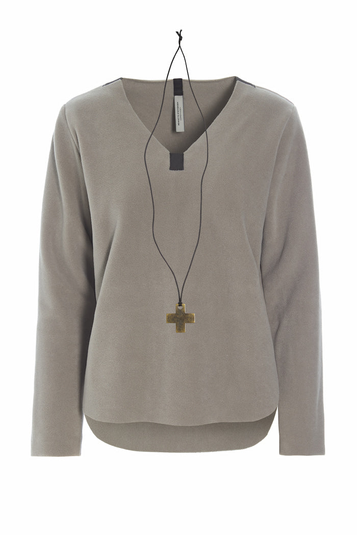 HENRIETTE STEFFENSEN COPENHAGEN BLOUSE W/NECKLACE - 1362 BLUSER ELEPHANT 654