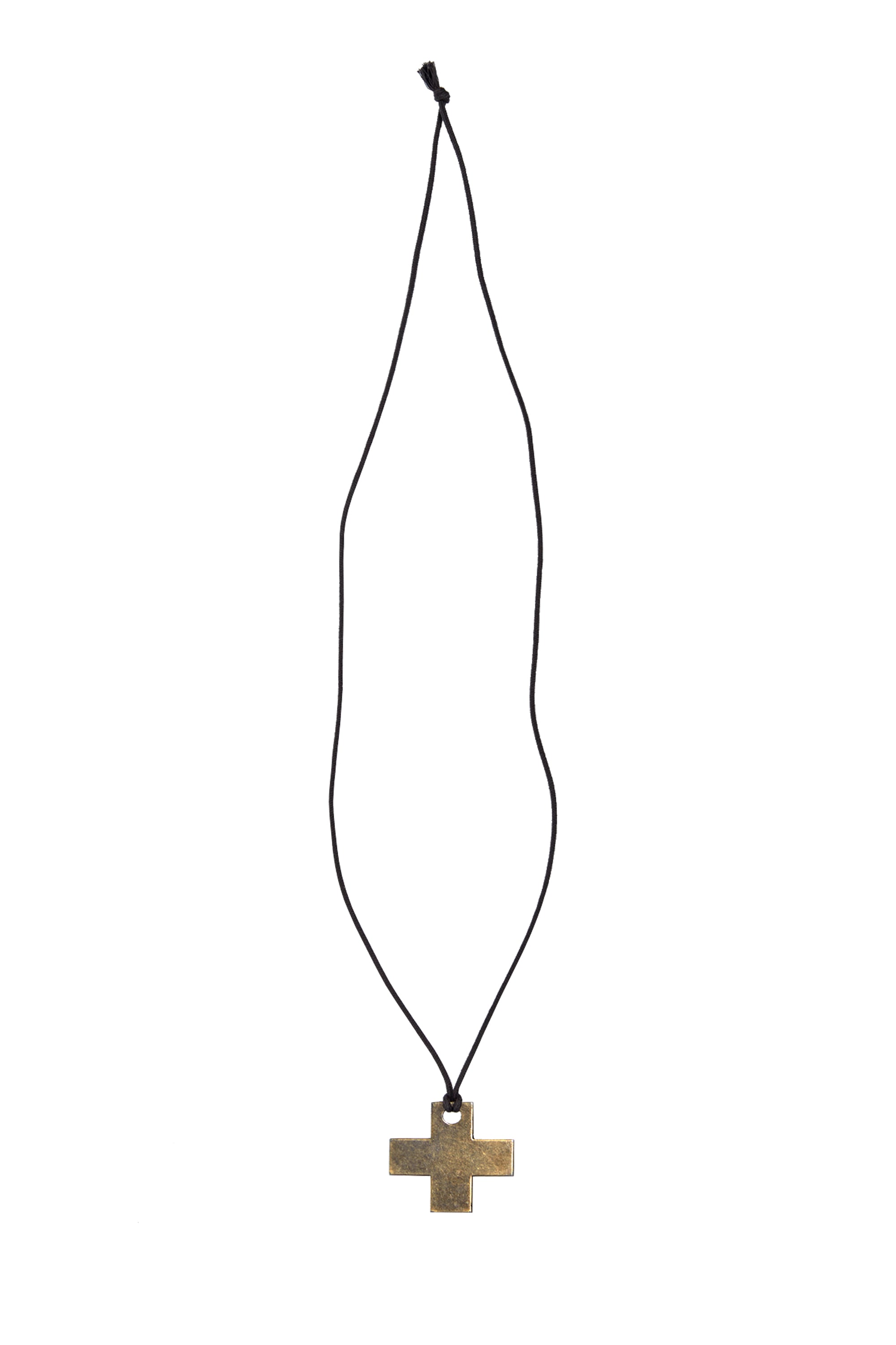 HENRIETTE STEFFENSEN COPENHAGEN CROSS NECKLACE - 4101 BROWN 300