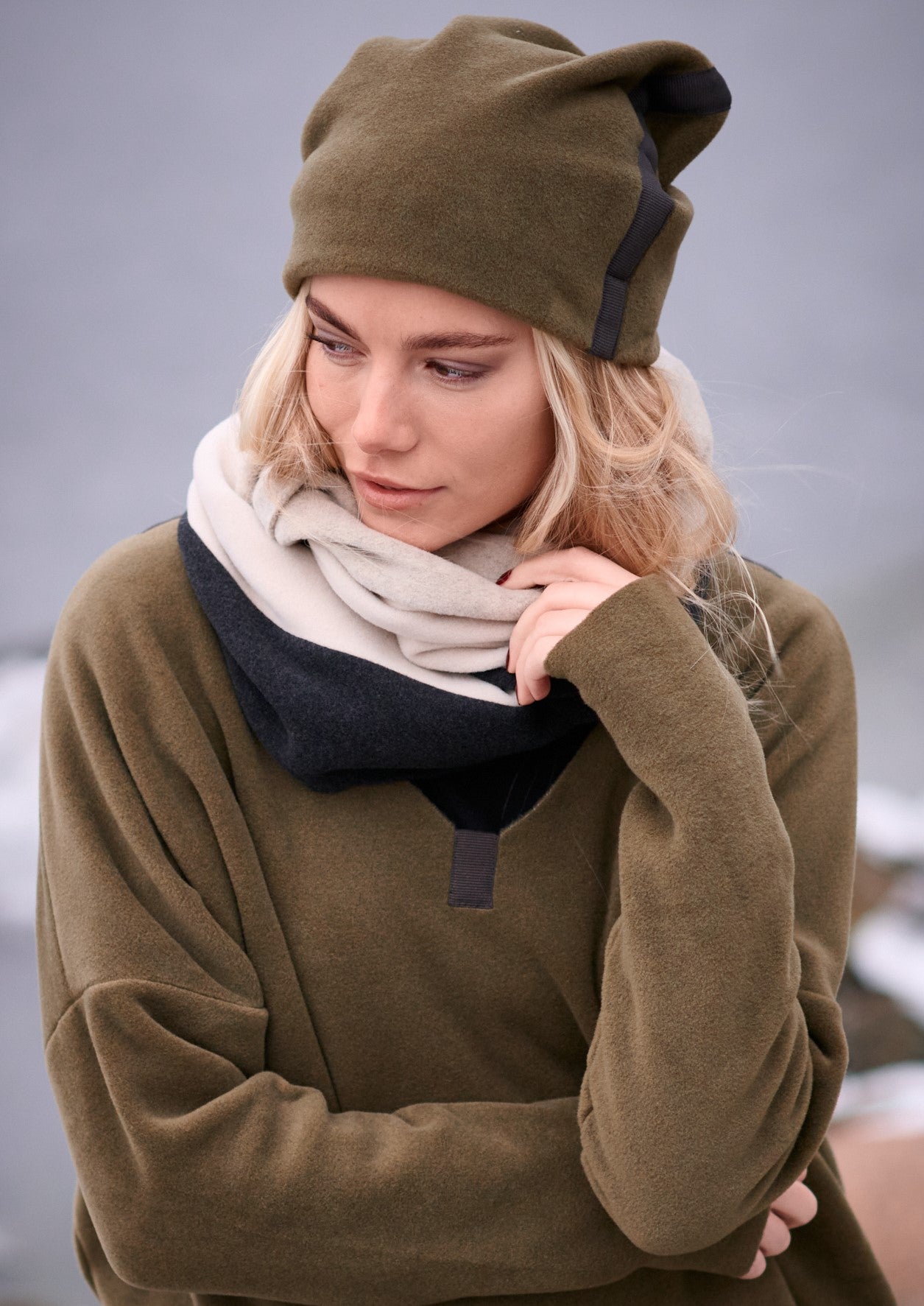 HENRIETTE STEFFENSEN COPENHAGEN DOUBLE FOLDED HAT - 5037 HATS MOSS 611