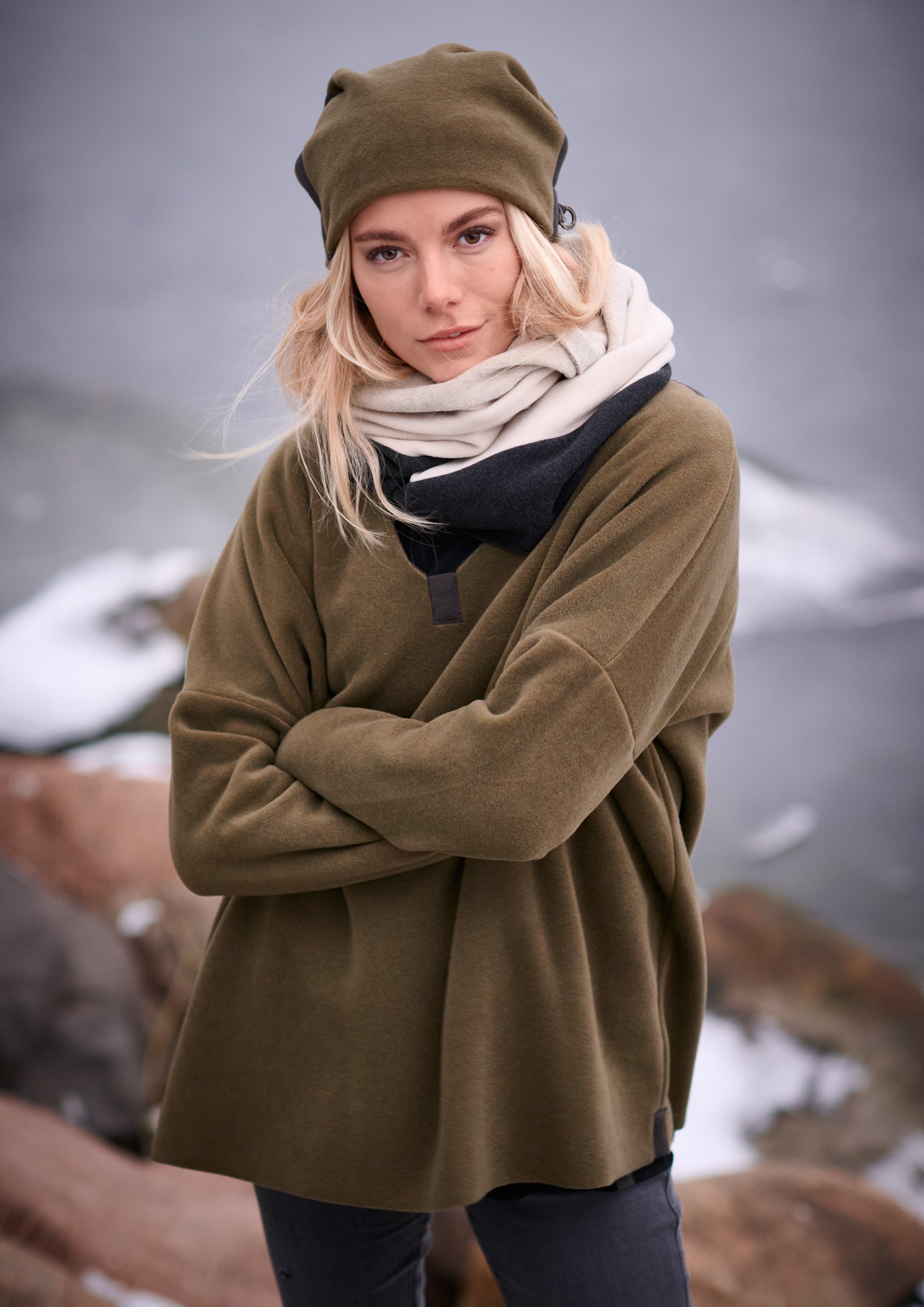 HENRIETTE STEFFENSEN COPENHAGEN DOUBLE FOLDED HAT - 5037 HATS MOSS 611