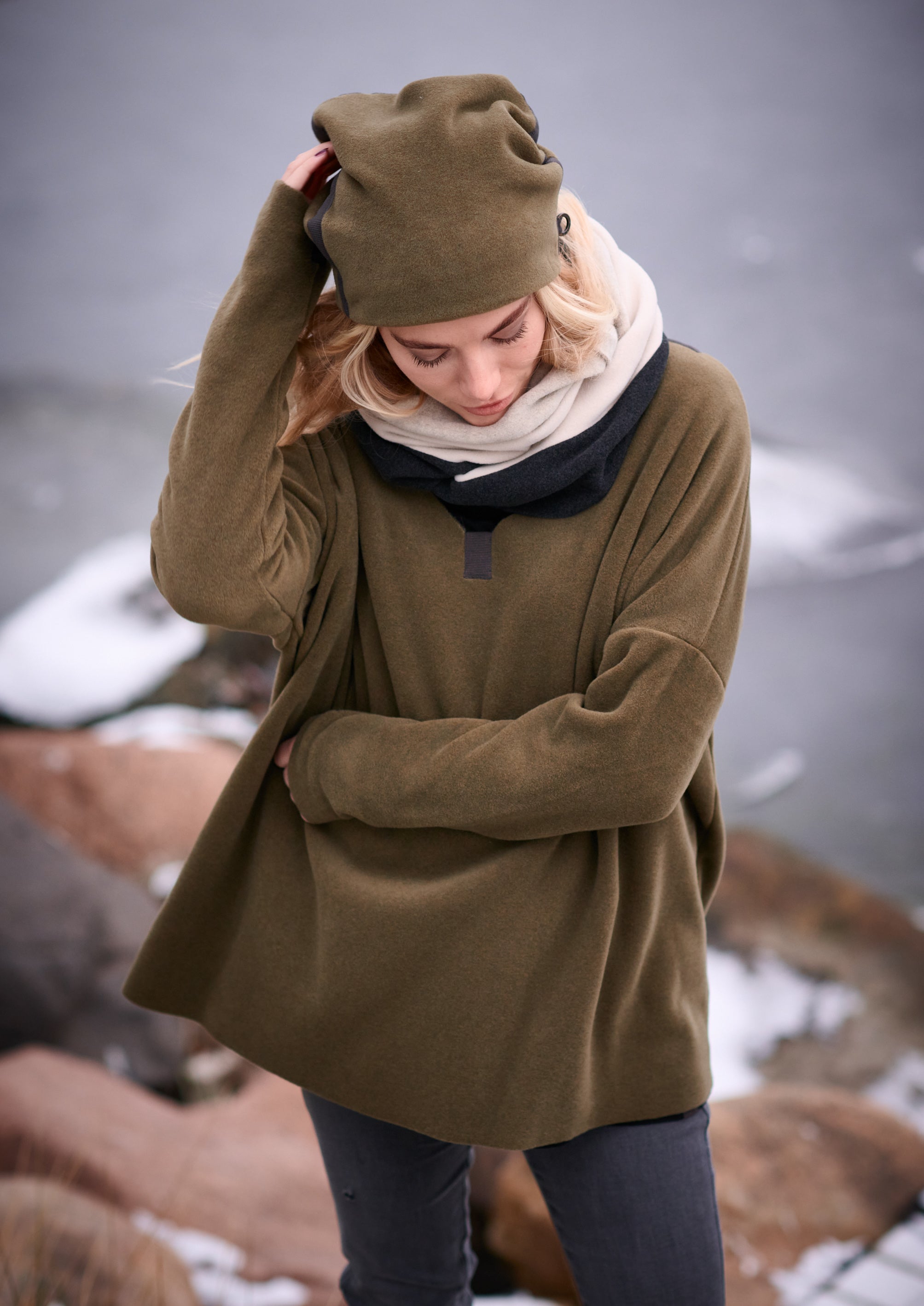 HENRIETTE STEFFENSEN COPENHAGEN DOUBLE FOLDED HAT - 5037 HATS MOSS 611