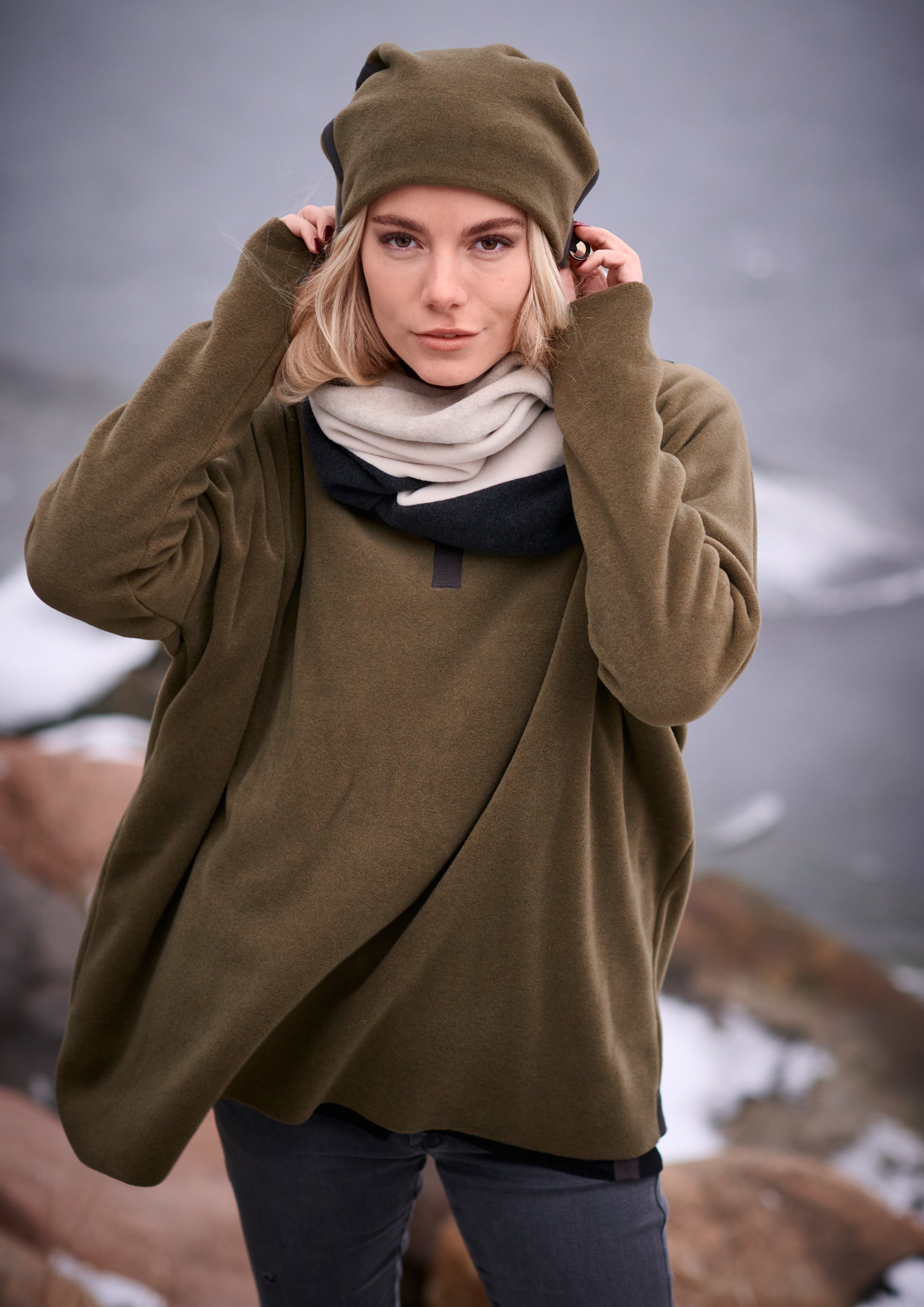HENRIETTE STEFFENSEN COPENHAGEN DOUBLE FOLDED HAT - 5037 HATS MOSS 611