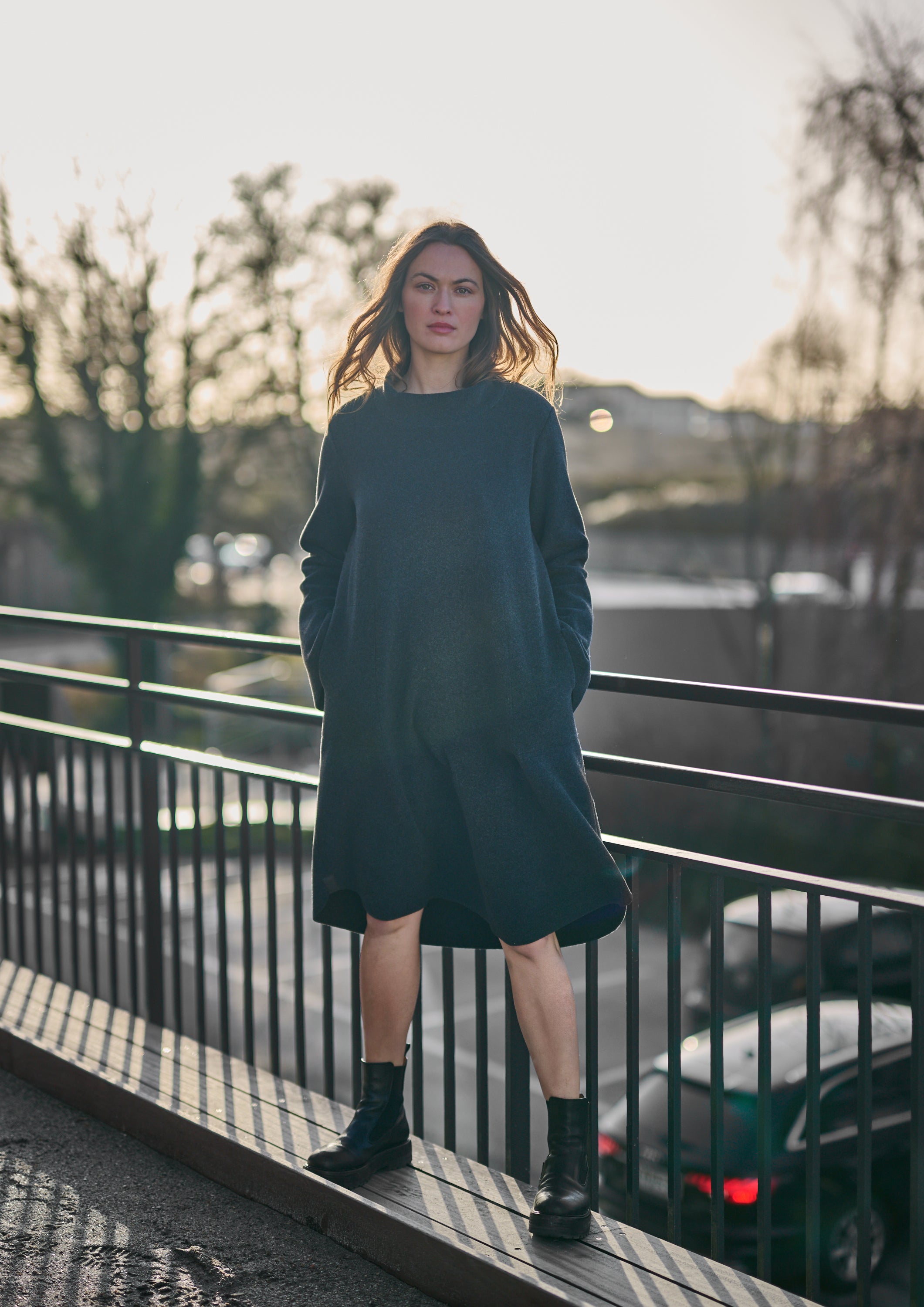 HENRIETTE STEFFENSEN COPENHAGEN DRESS - 3255 KJOLER SOFT BLACK 914