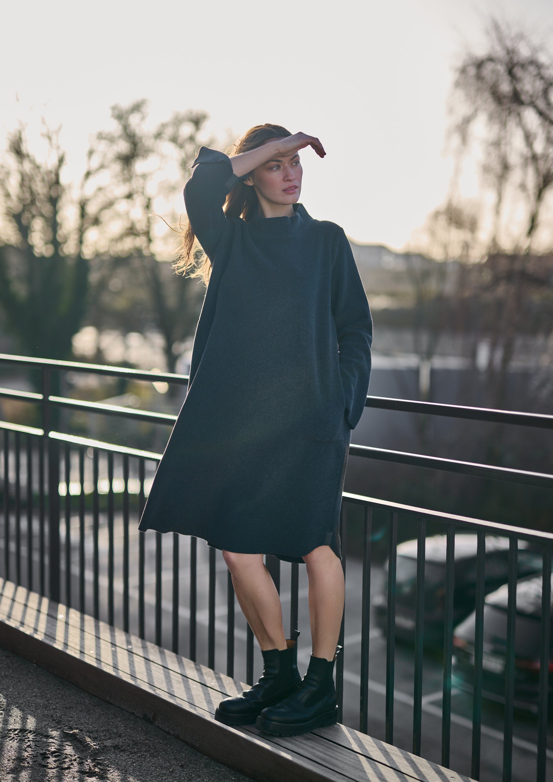 HENRIETTE STEFFENSEN COPENHAGEN DRESS - 3255 KJOLER SOFT BLACK 914