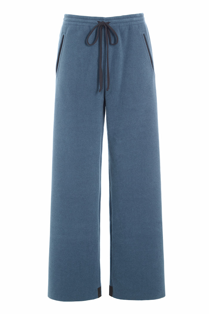 HENRIETTE STEFFENSEN COPENHAGEN FLARE TROUSERS - 2116 BUKSER DUSTY BLUE 794