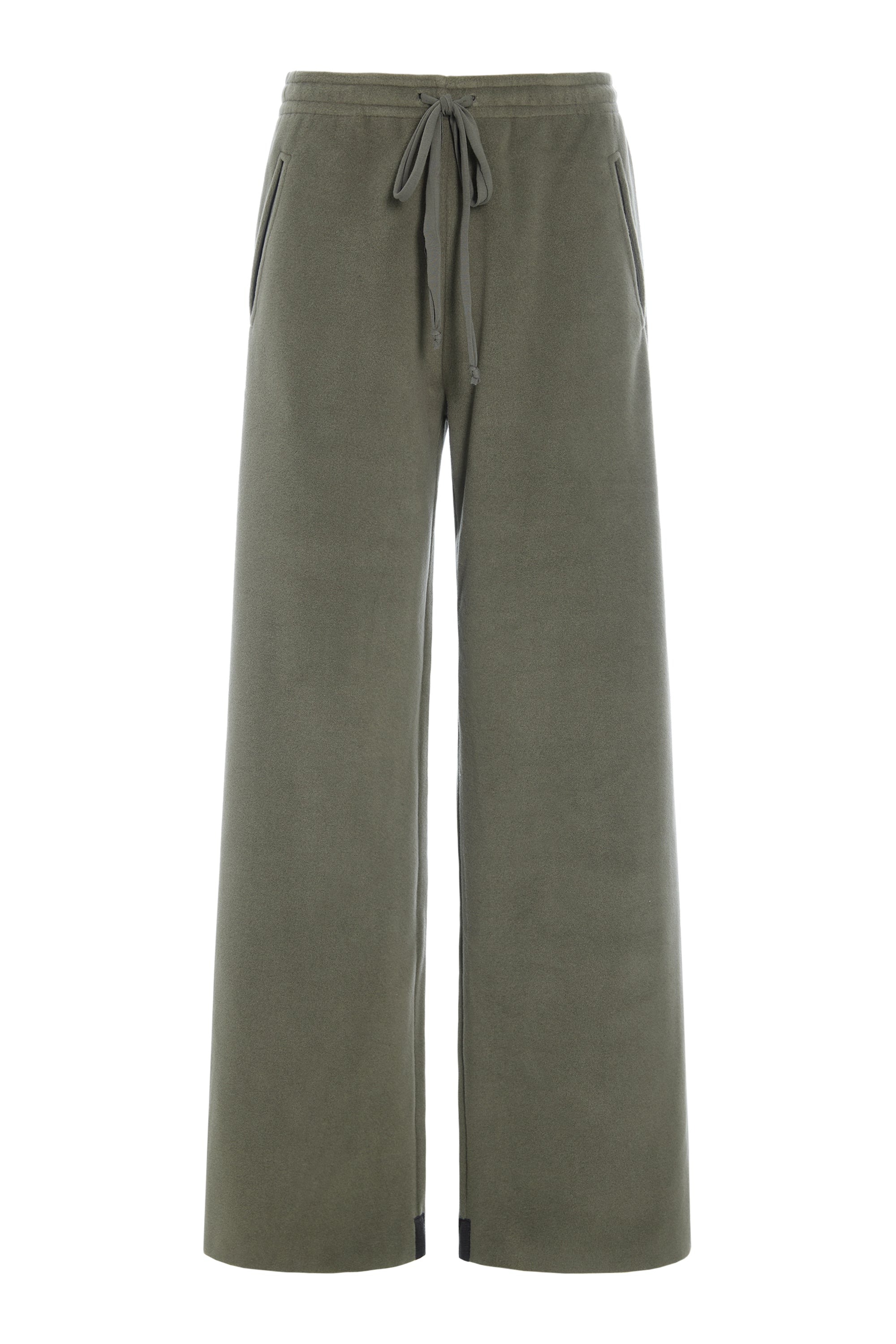 HENRIETTE STEFFENSEN COPENHAGEN FLARE TROUSERS - 2116 BUKSER DUSTY GREEN 609