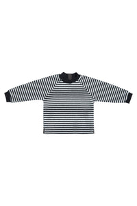 FLEECE BLOUSE TODDLER - 107 - STRIPES B&W