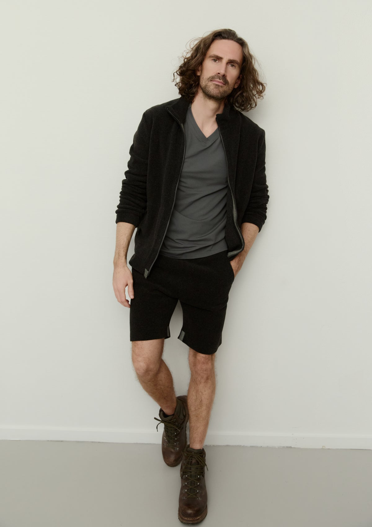 CARL BY STEFFENSEN COPENHAGEN FLEECE SHORTS - 1011C BUKSER SOFT BLACK 914