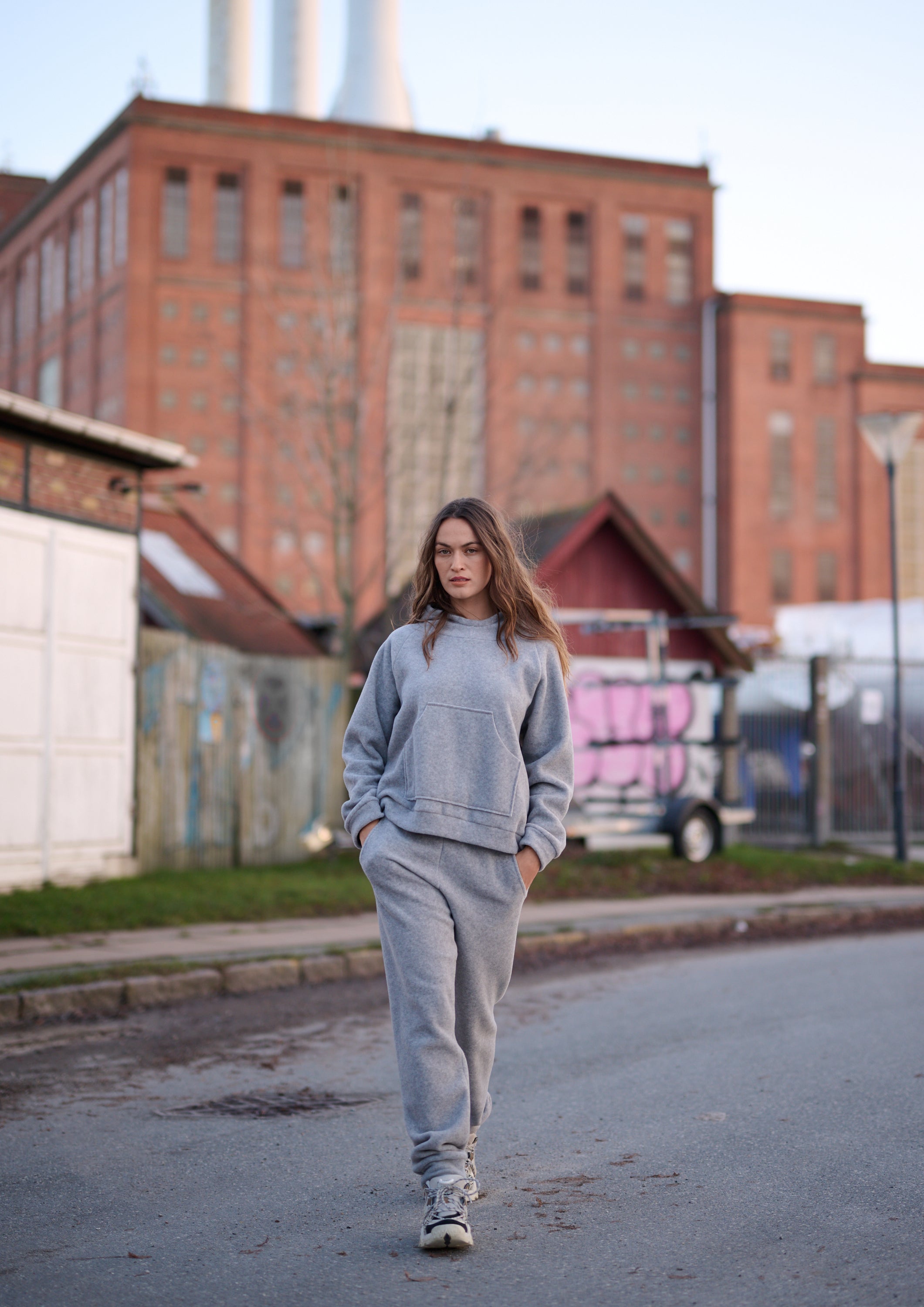 HENRIETTE STEFFENSEN COPENHAGEN HOODIE - 1383 HOODIES LIGHT GREY 876