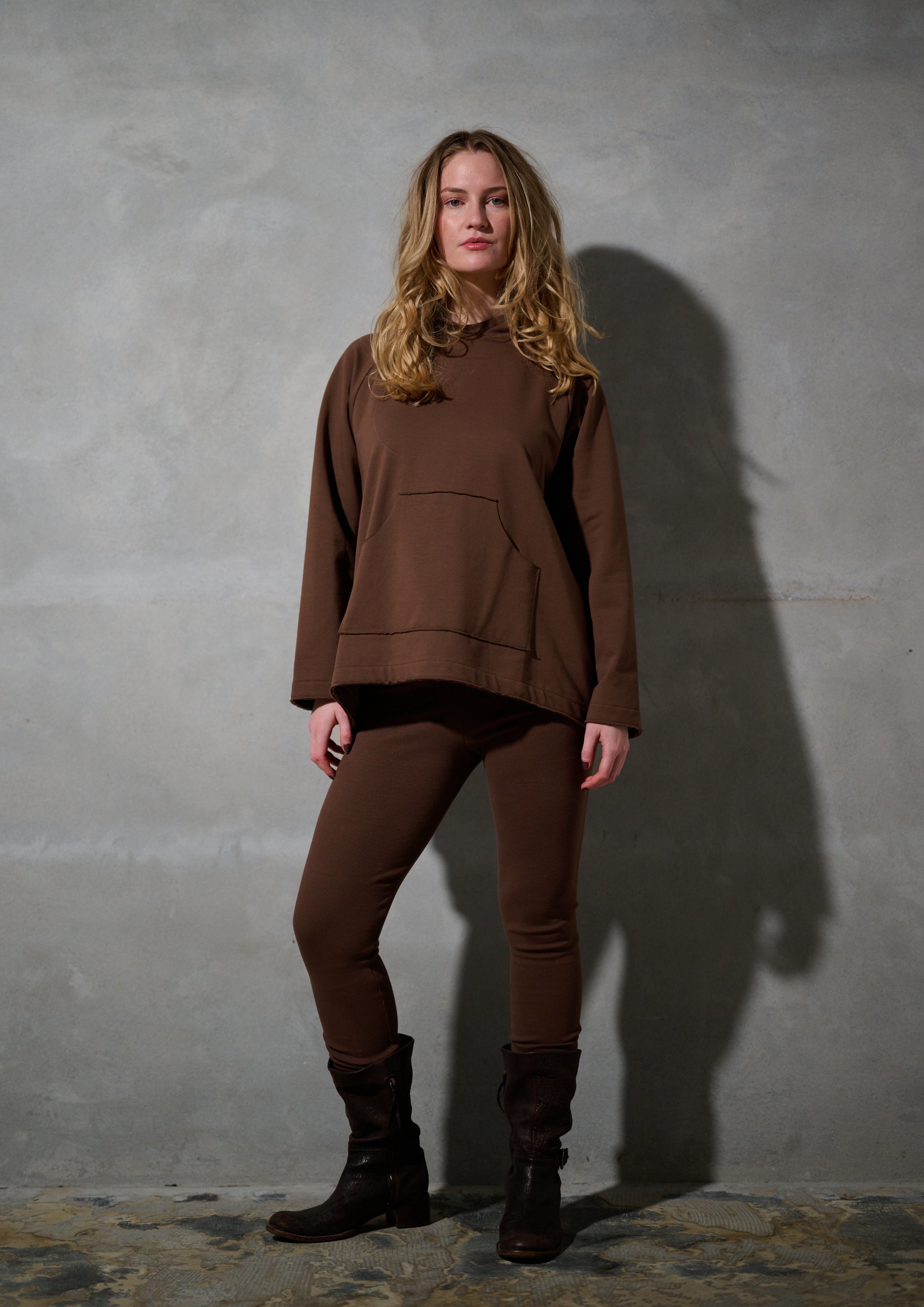 HENRIETTE STEFFENSEN COPENHAGEN HOODIE - 71015 HOODIES CHOCOLATE 844