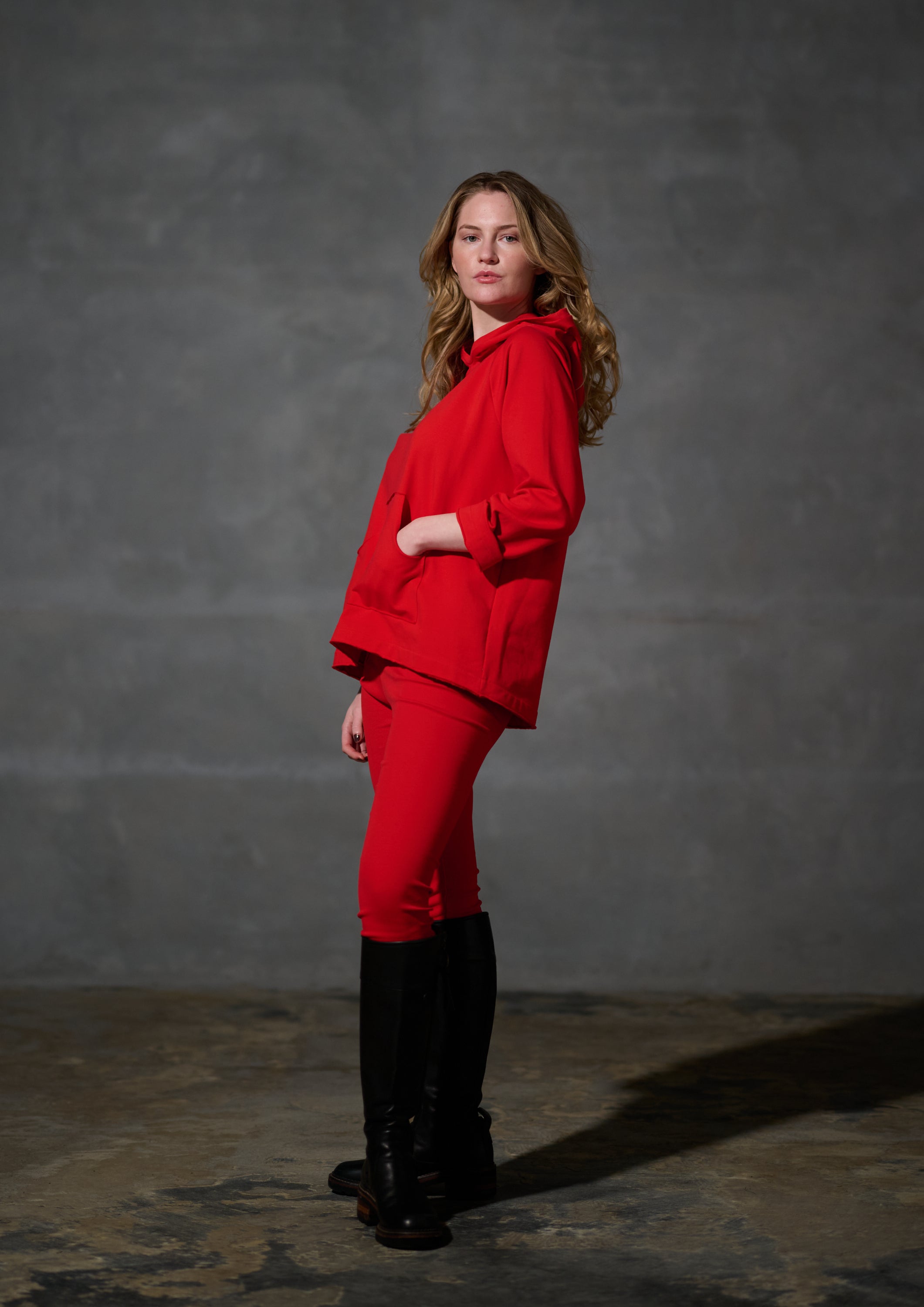 HENRIETTE STEFFENSEN COPENHAGEN HOODIE - 71015 HOODIES TOMATO 845