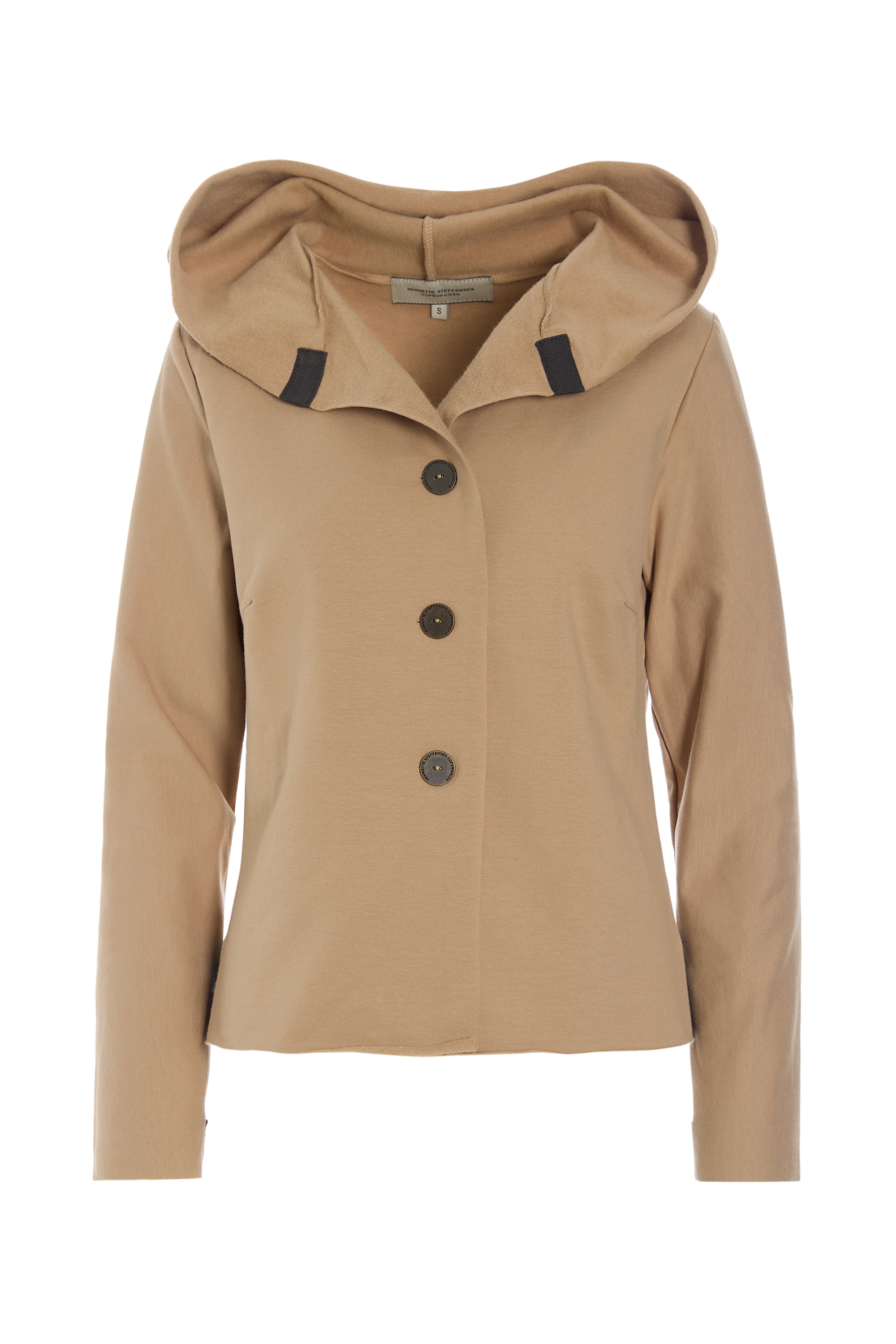 HENRIETTE STEFFENSEN COPENHAGEN HOODIE BLOUSE - 71021 BLUSER CAMEL 815
