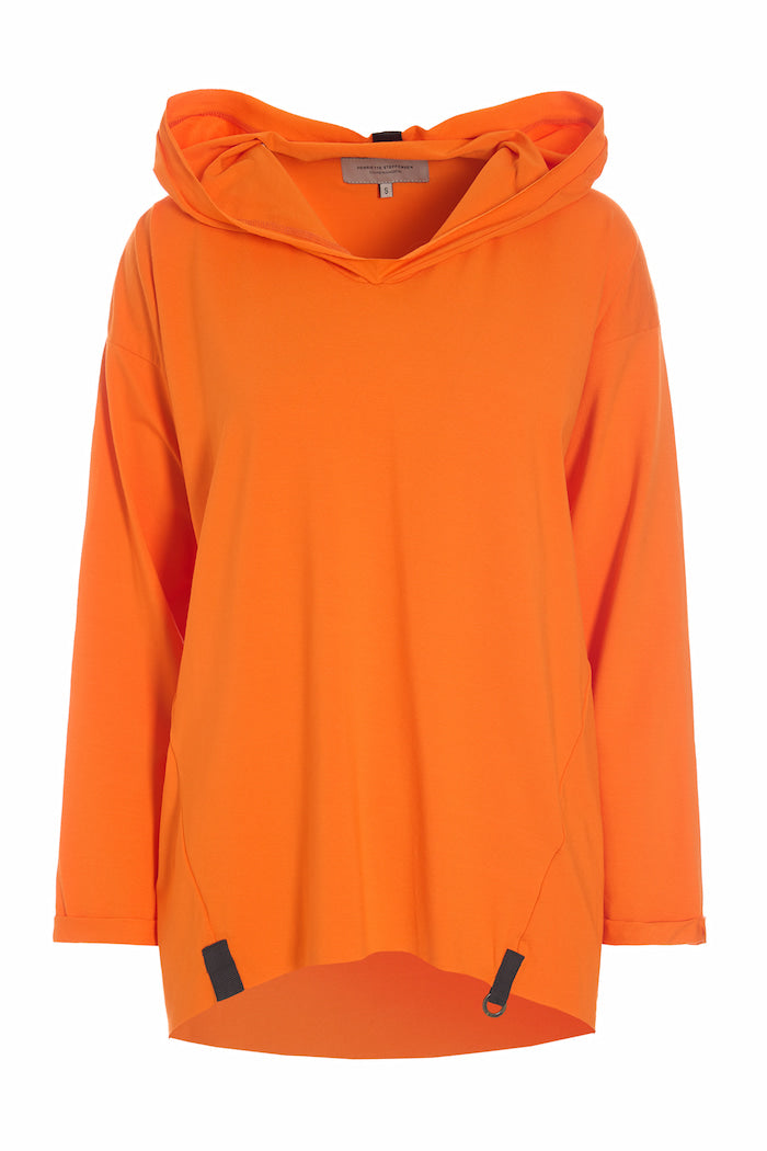 HENRIETTE STEFFENSEN COPENHAGEN HOODIE BLOUSE - 96067 HOODIES ORANGE 773