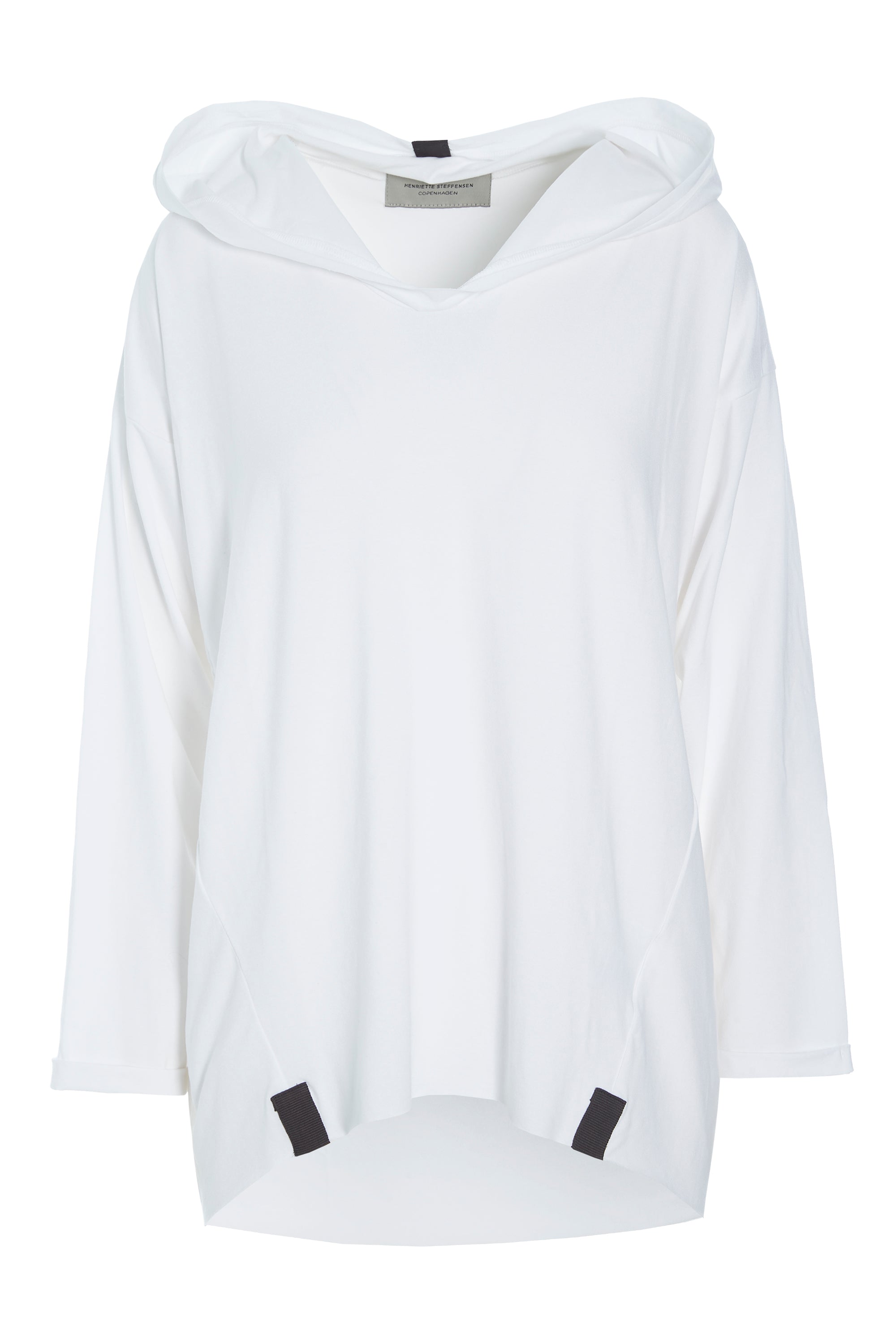 HENRIETTE STEFFENSEN COPENHAGEN HOODIE BLOUSE - 96067 HOODIES WHITE 816